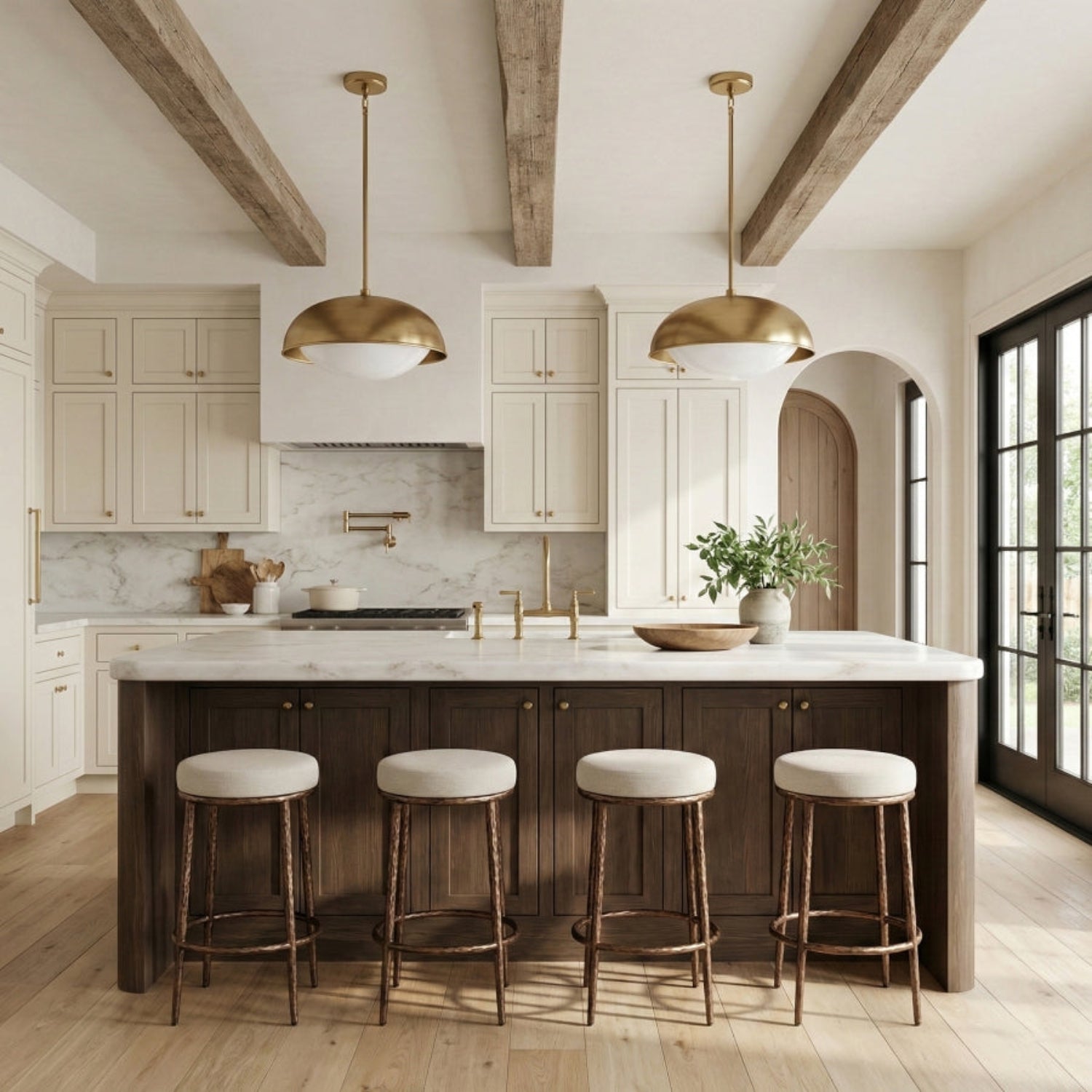 Ferra Linen Counter Stool