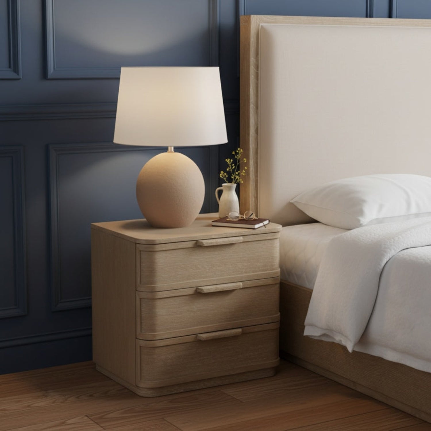 Brava Wood Nightstand-Nightstands-StyleMeGHD