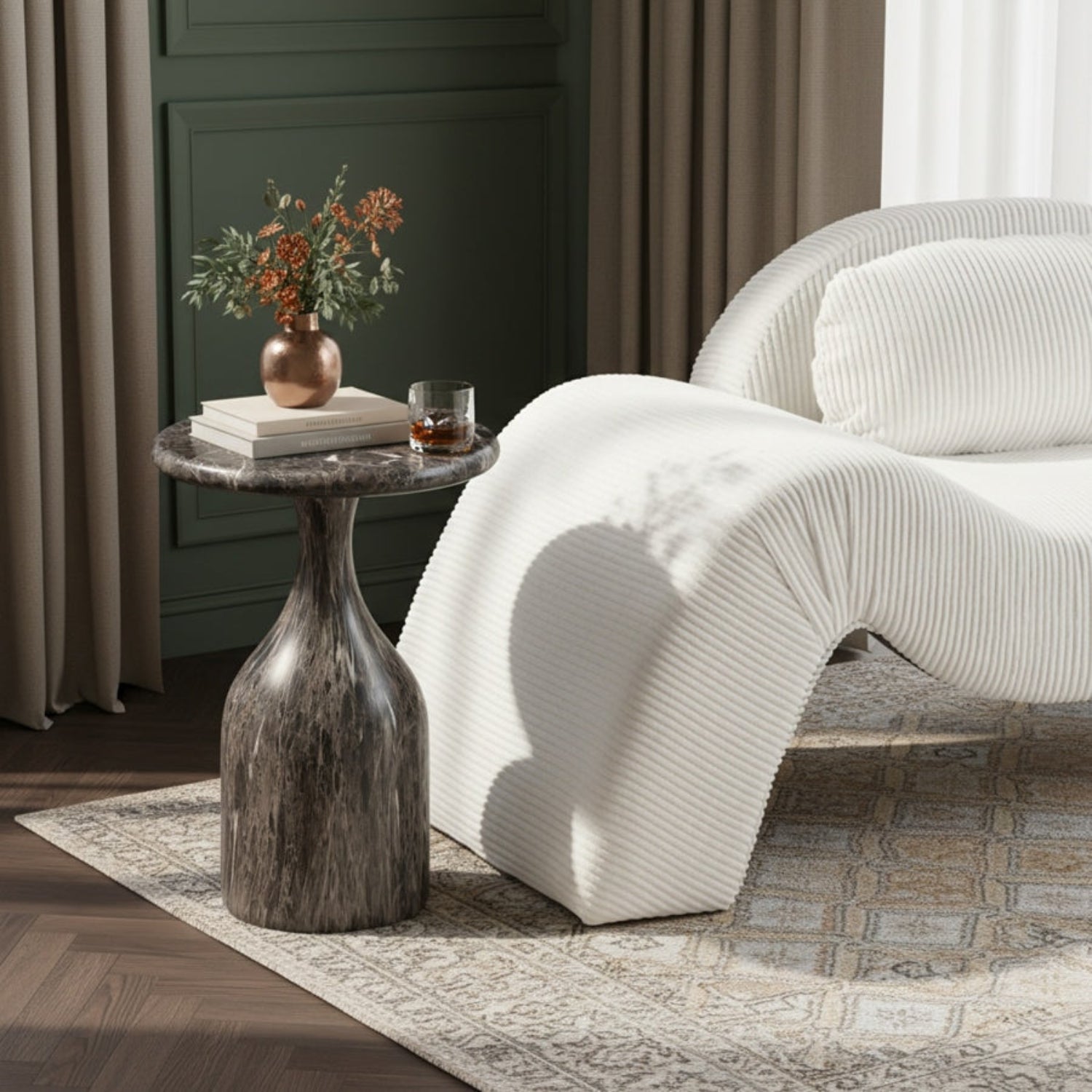 Taso Concrete End Table