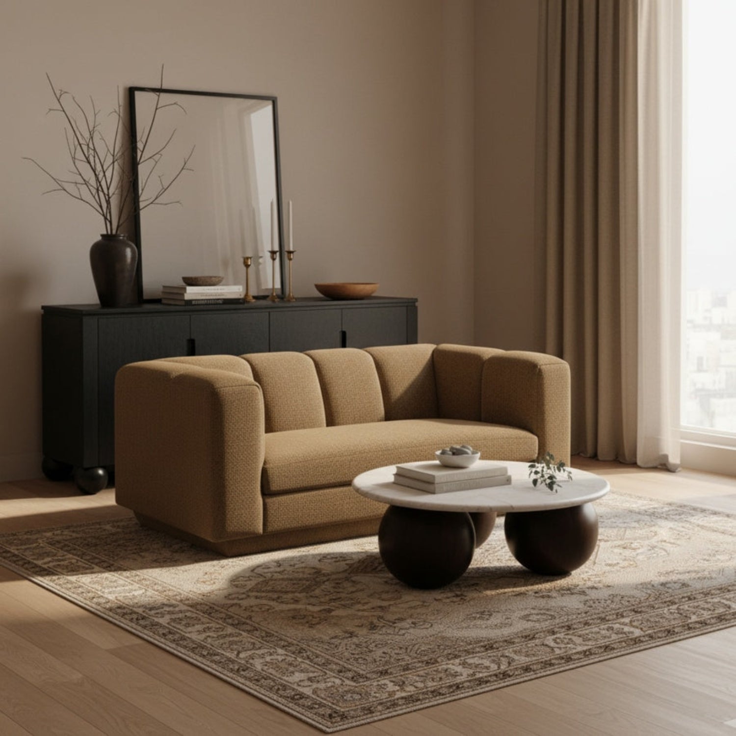 Noa Fabric Loveseat-Sofas-StyleMeGHD