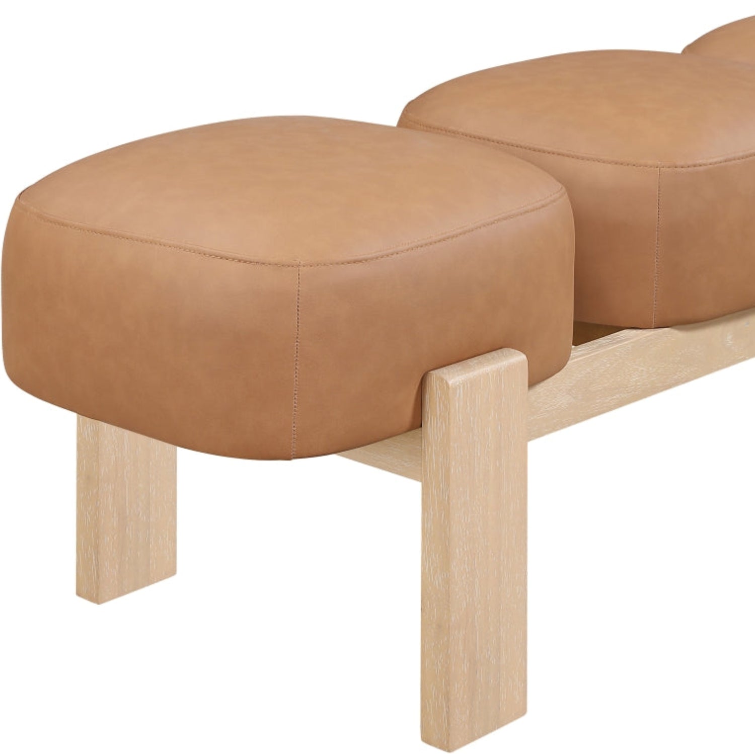 Woodmont Vegan Leather Bench