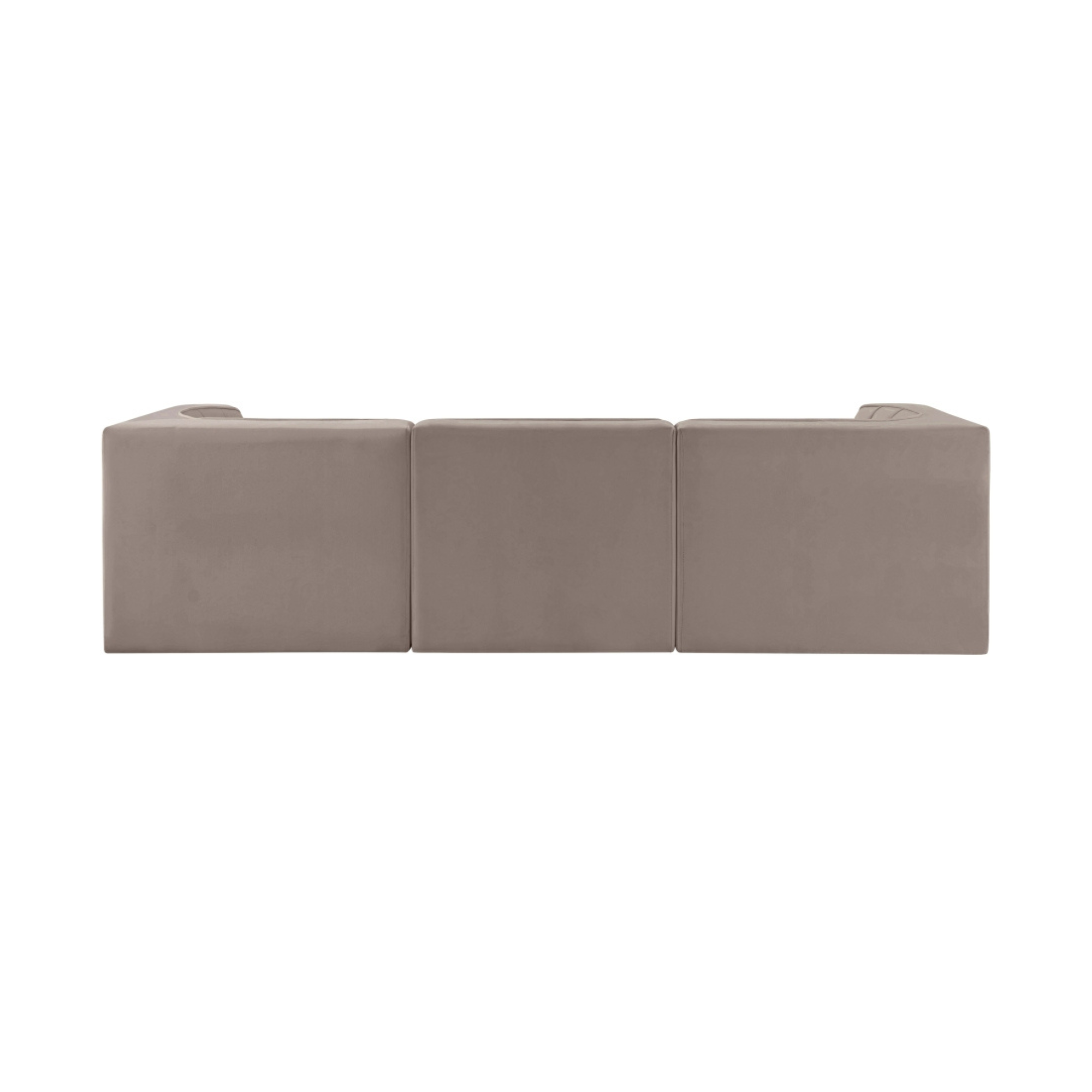 Rumina Velvet 3pc Modular Sofa