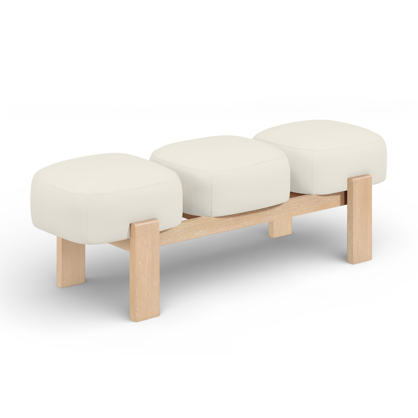 Woodmont Vegan Leather Bench
