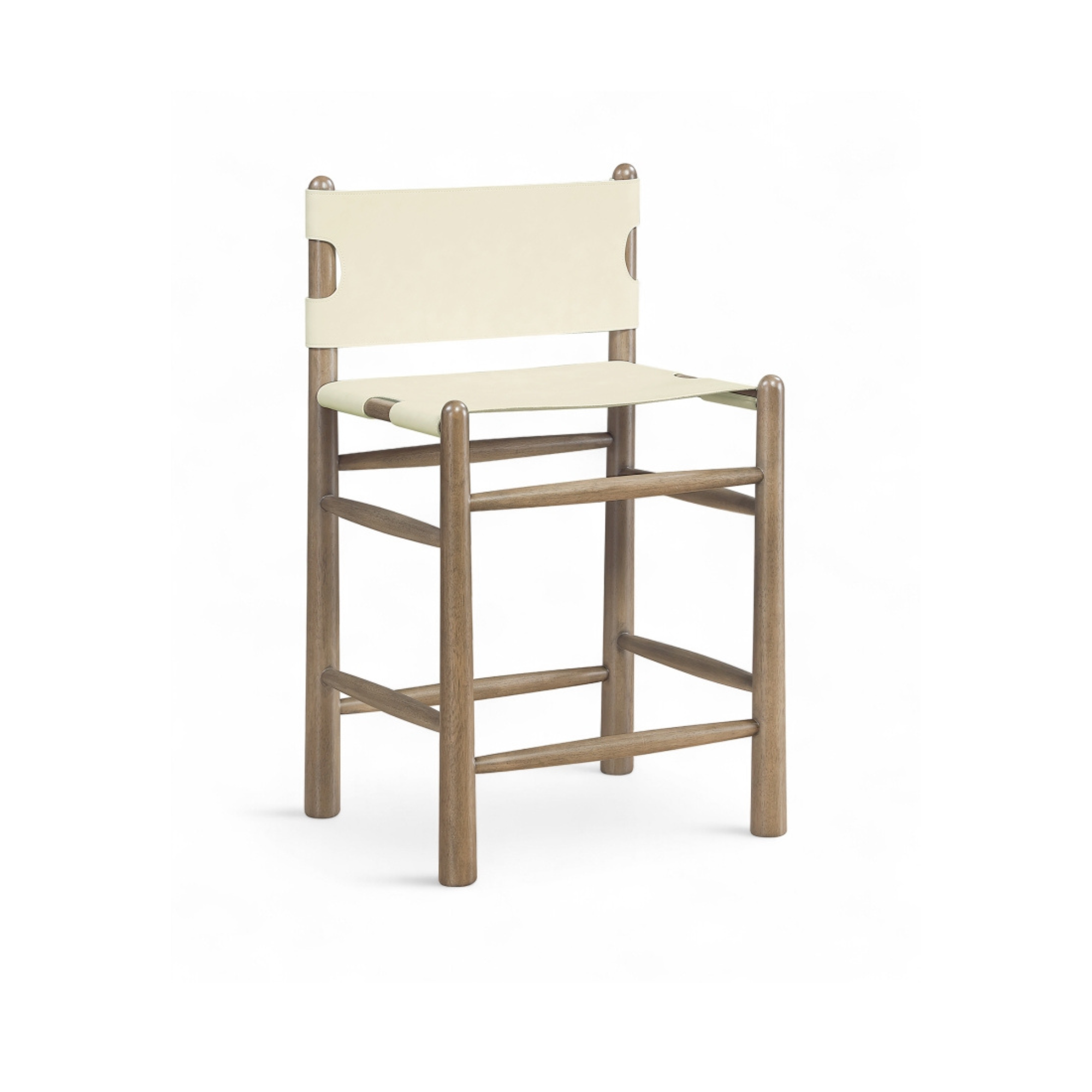 Alma Leather Counter Stool-Bar + Counter Stools-StyleMeGHD