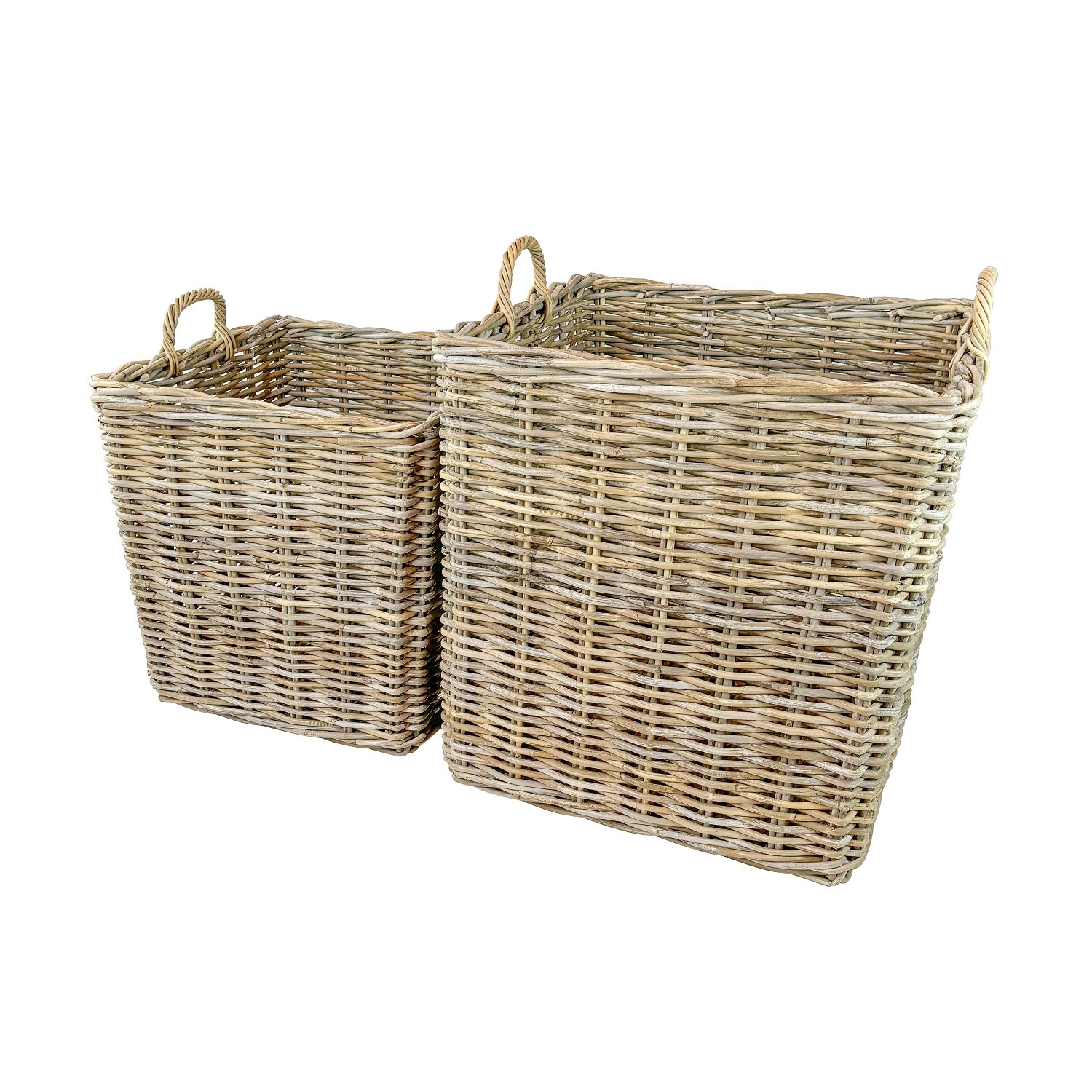 Garnet Rattan Basket, Set of 2