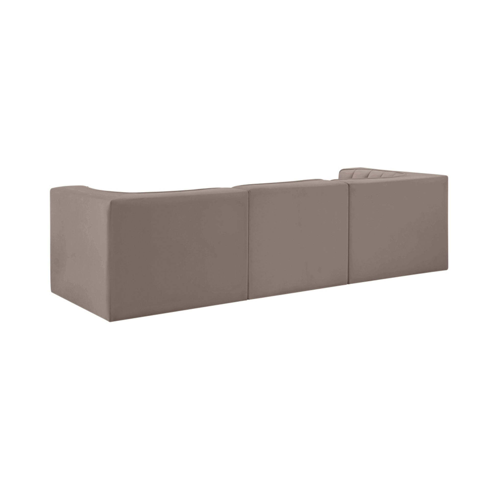 Rumina Velvet 3pc Modular Sofa
