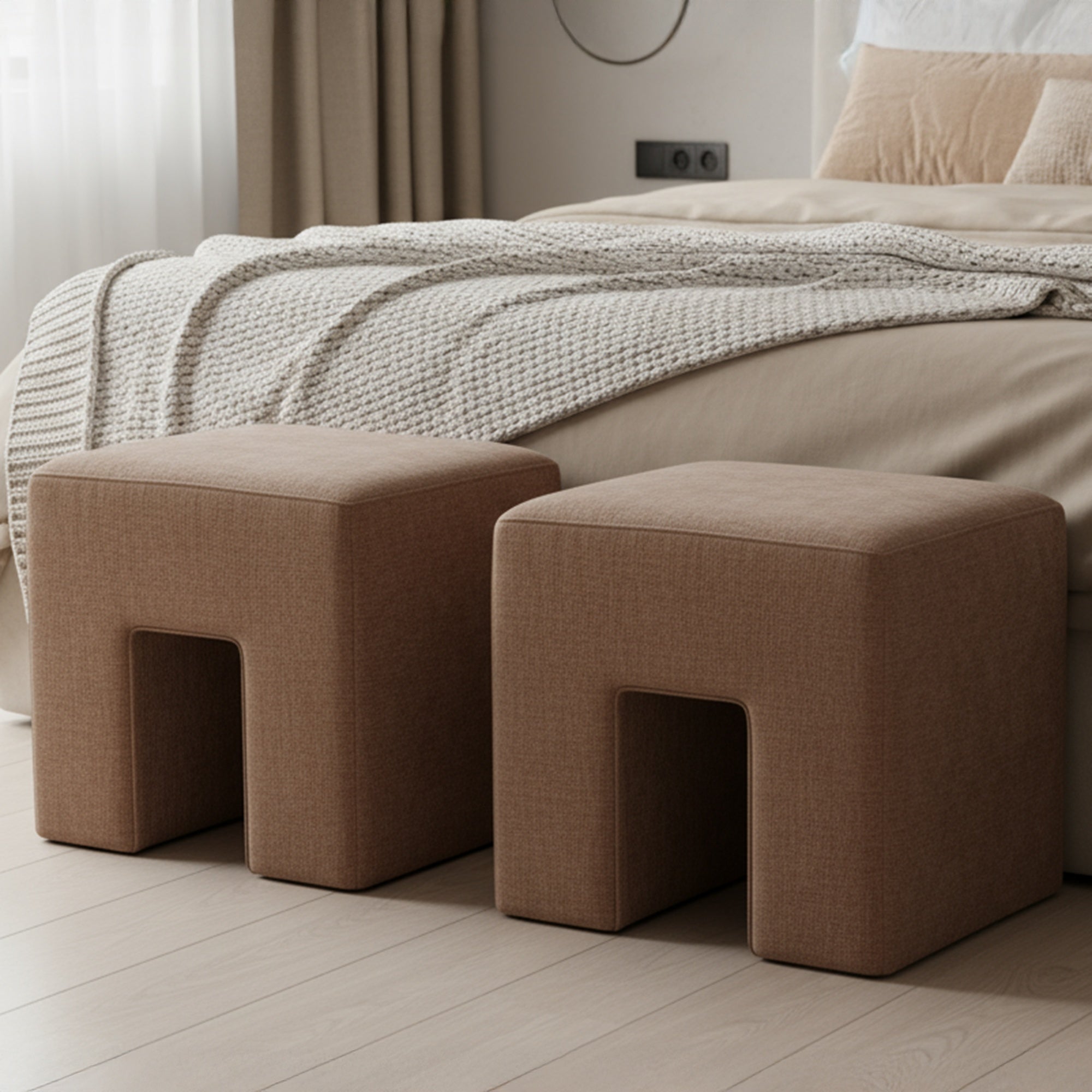 Aida Stool-Ottomans, Benches + Poufs-StyleMeGHD