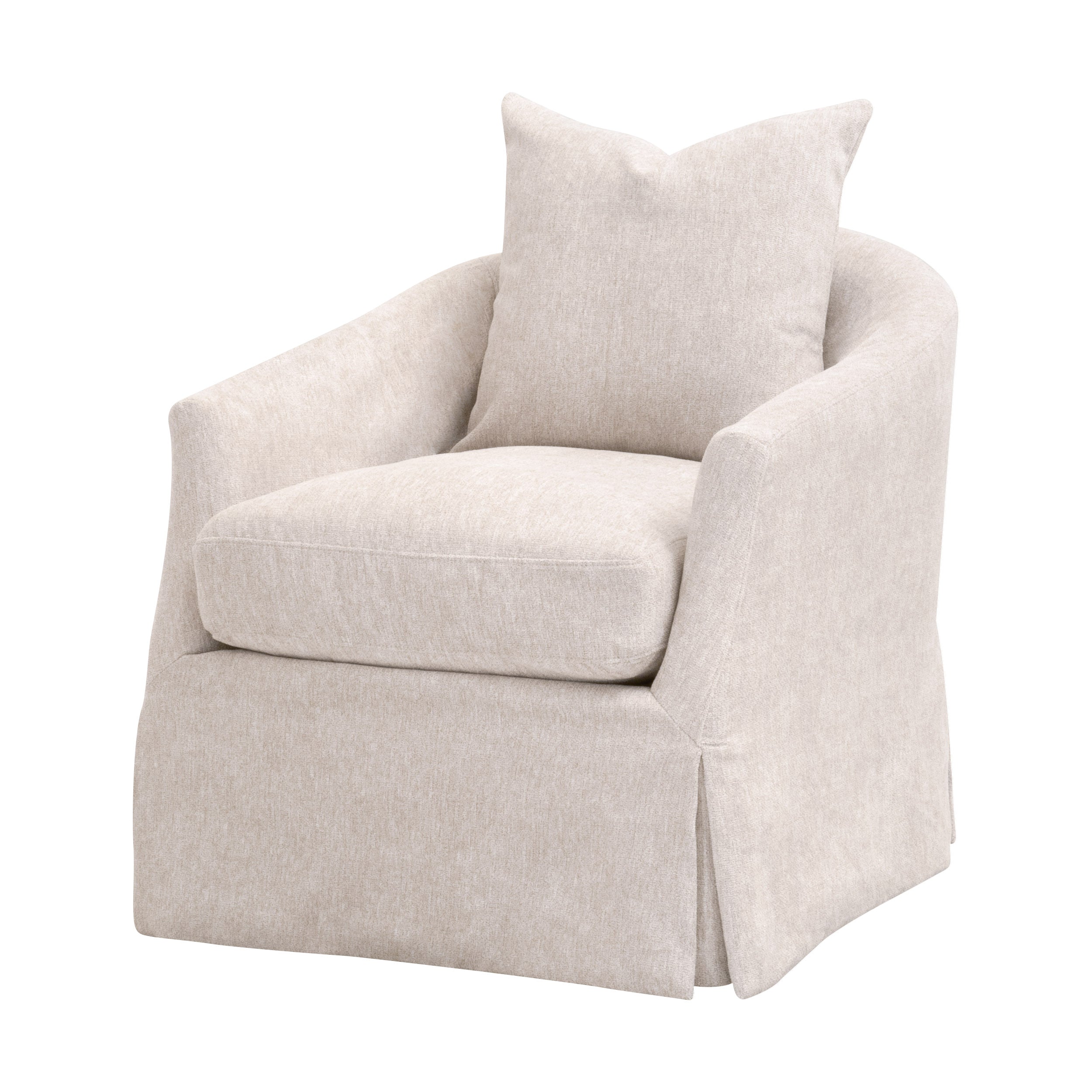 Florence Slipcover Swivel Chair