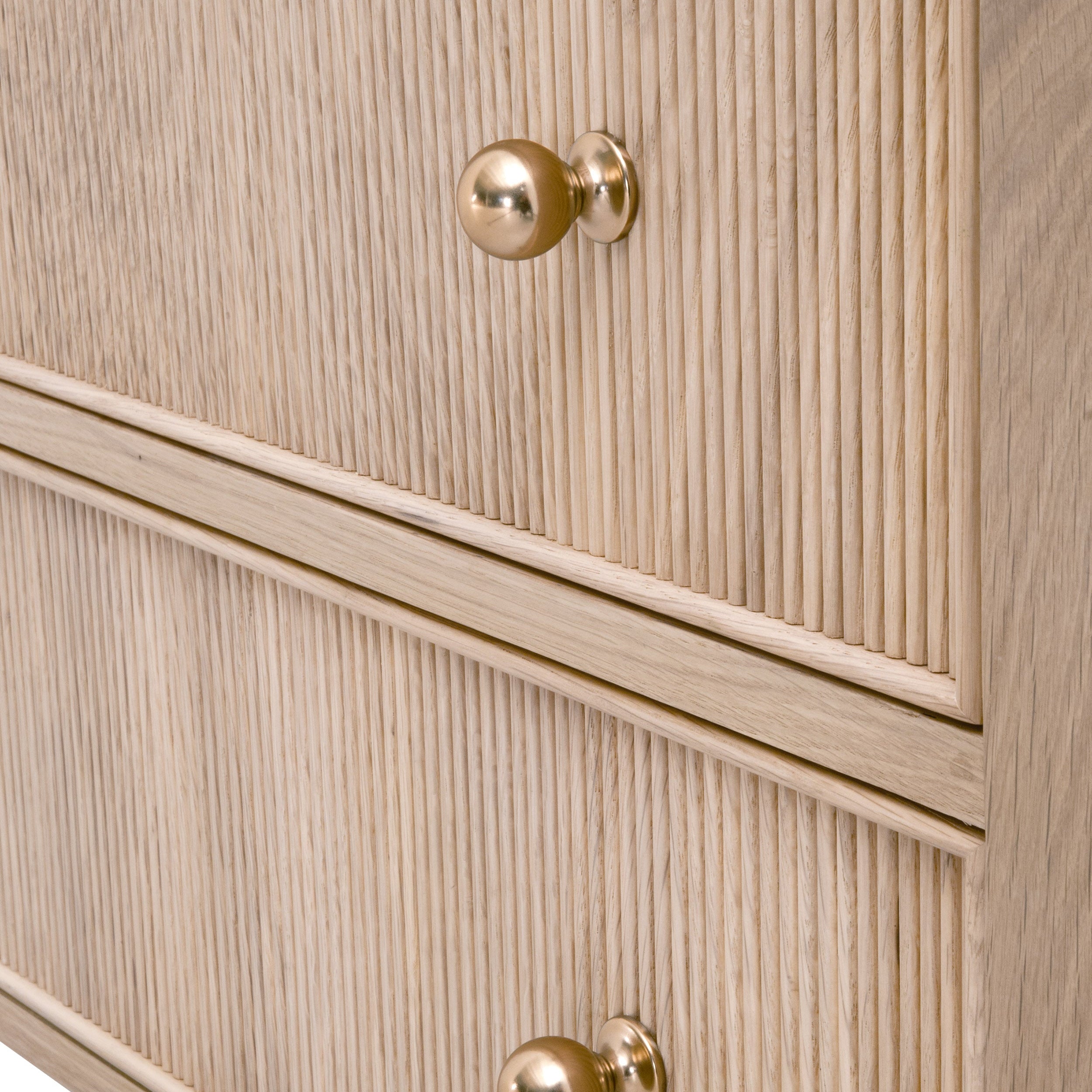 Highland Open Shelf 2-Drawer Nightstand