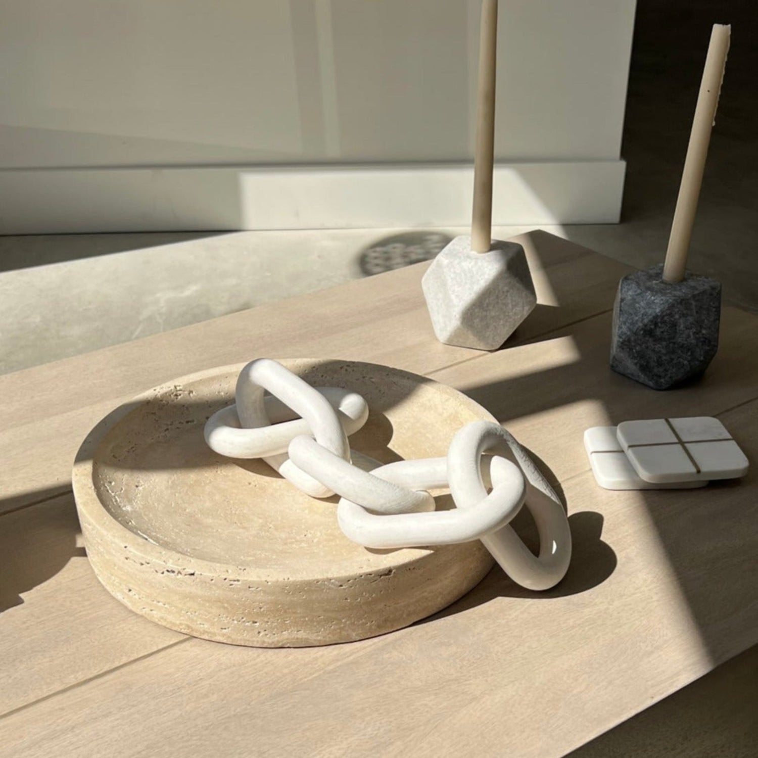 Malachi Travertine Bowl