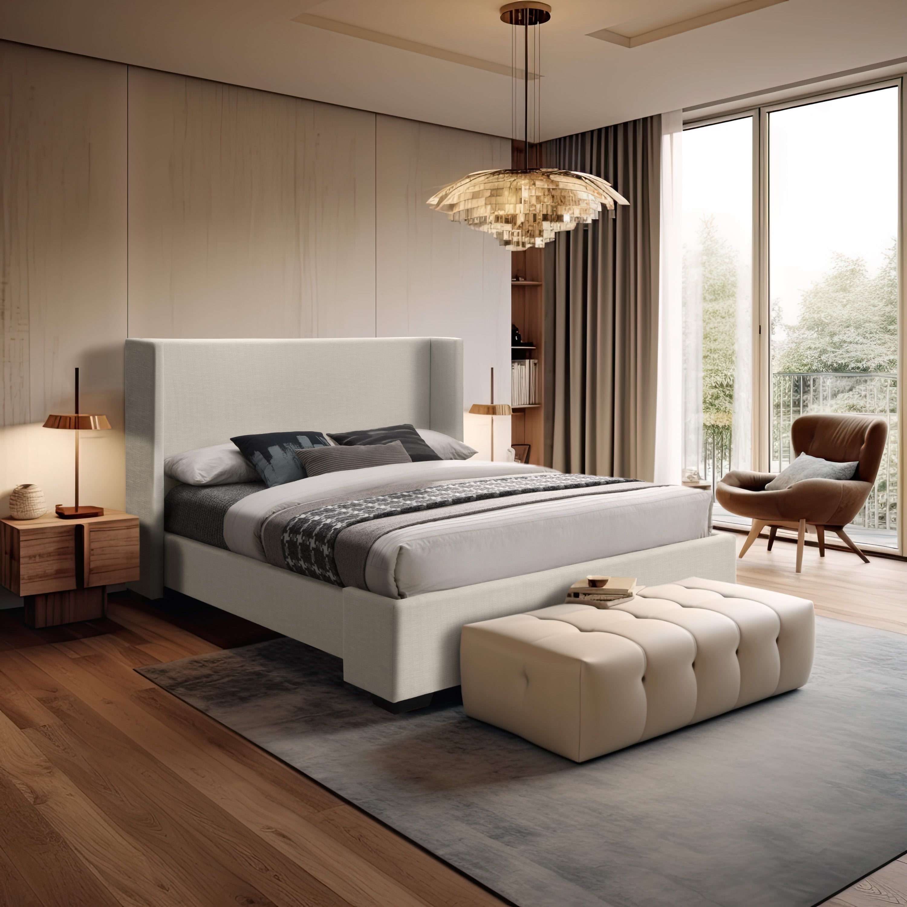 Oxford Linen Bed