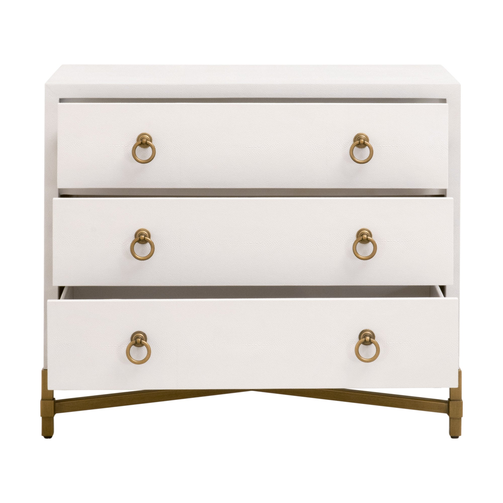 Strand Shagreen 3-Drawer Nightstand