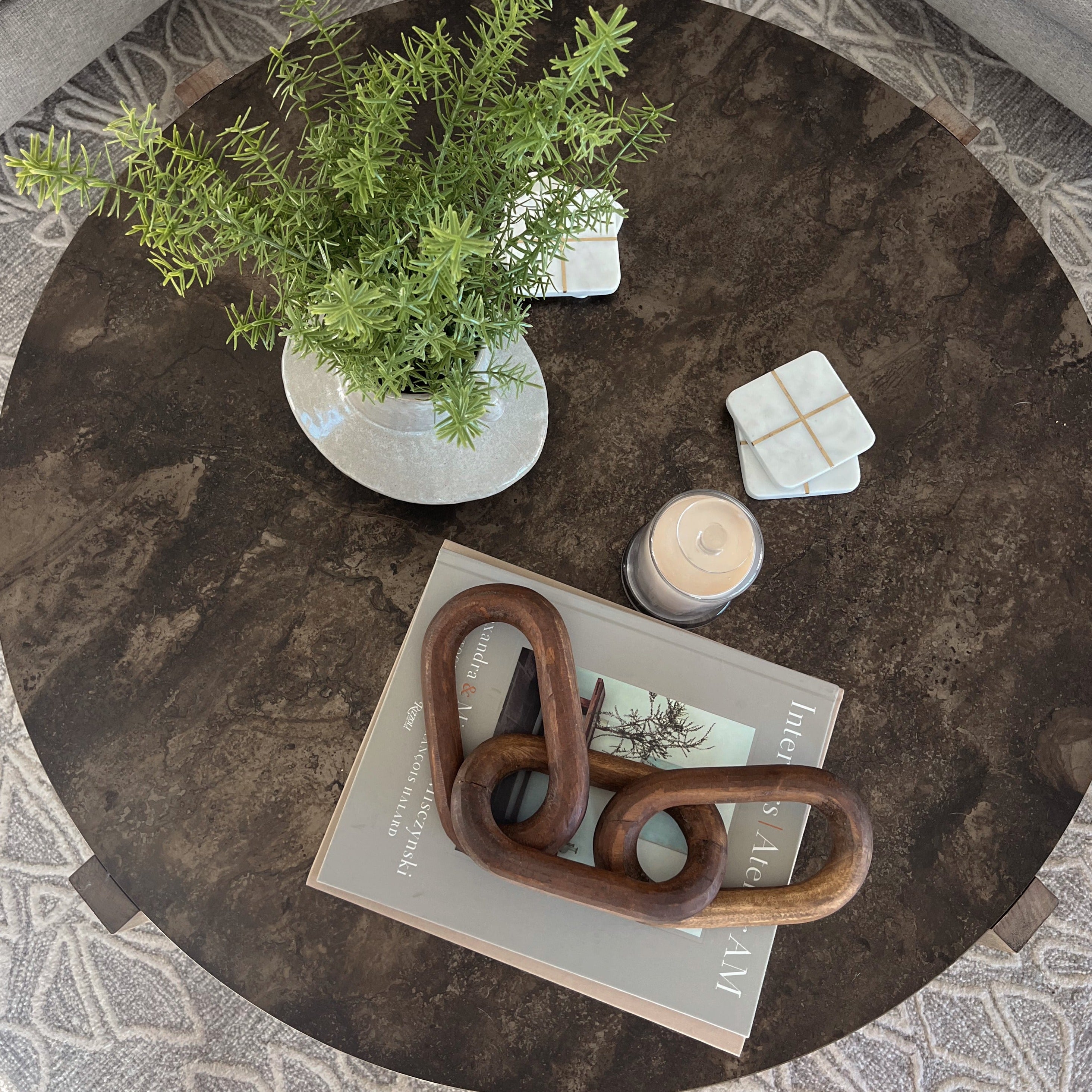 Opal White Coasters