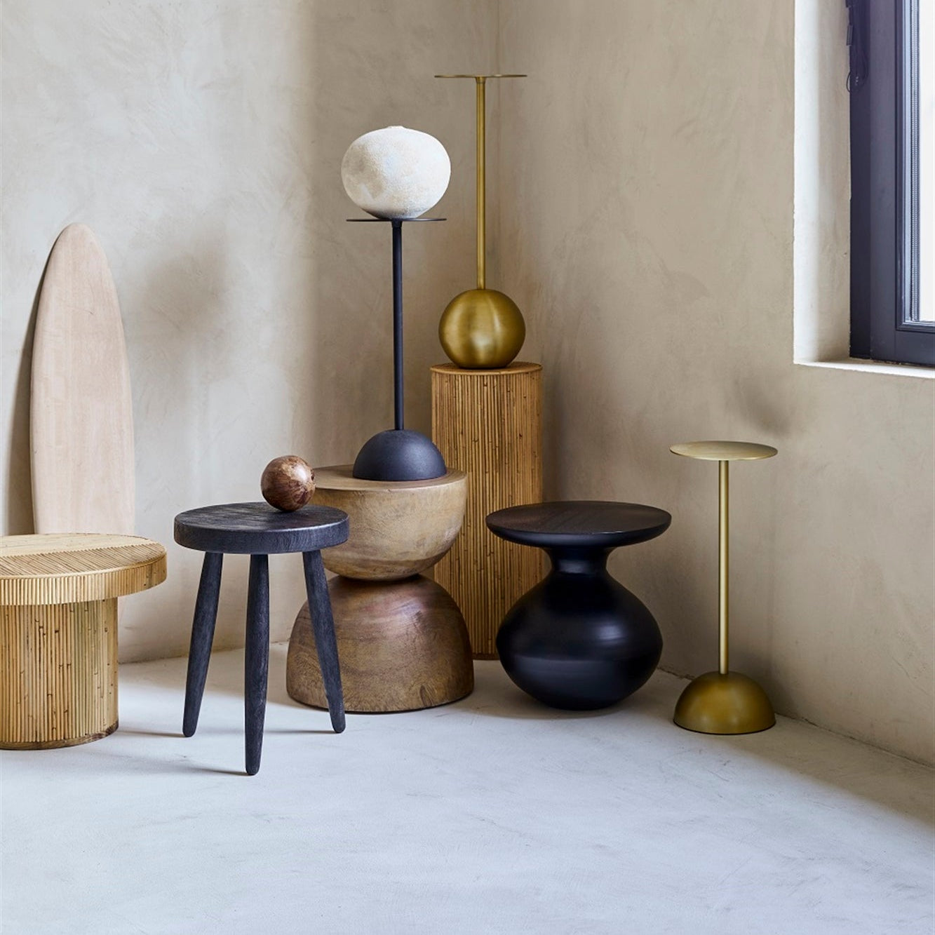Benson Rattan Pedestal