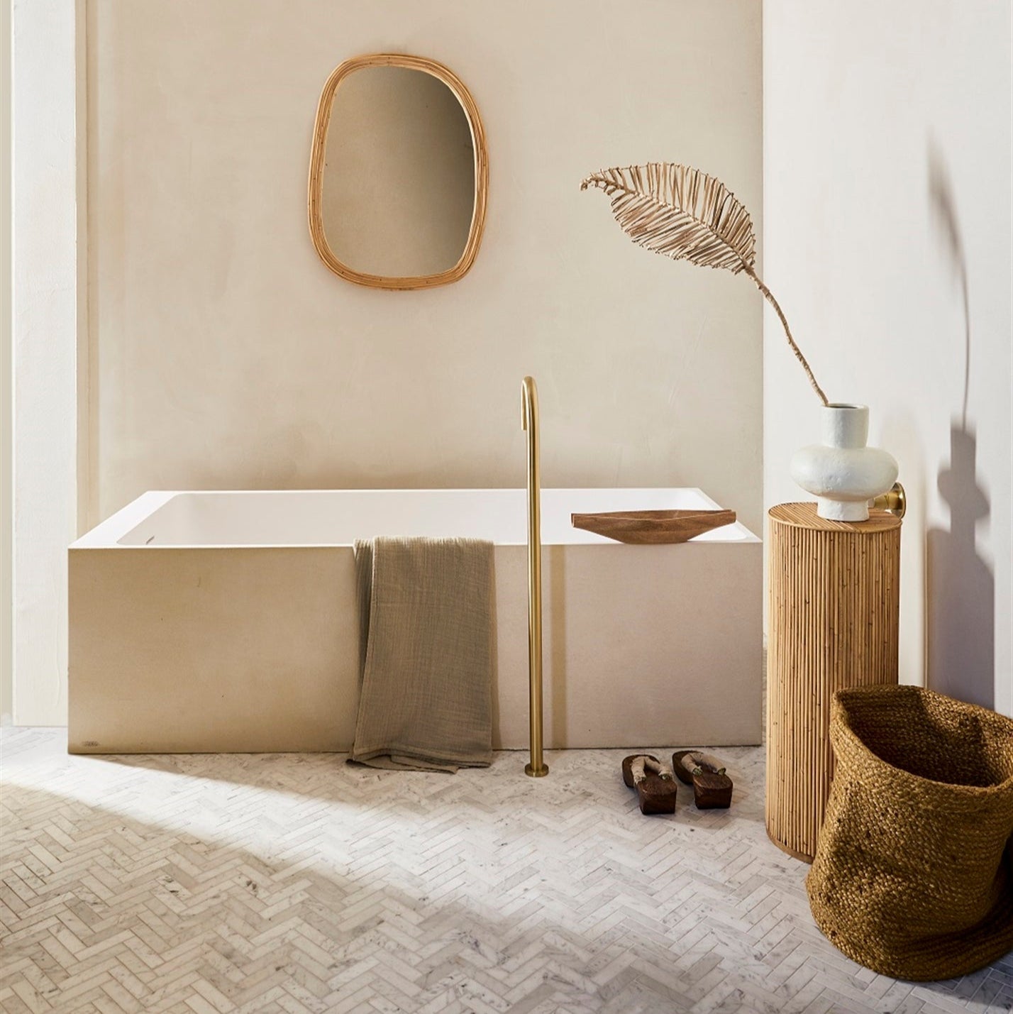 Benson Rattan Pedestal