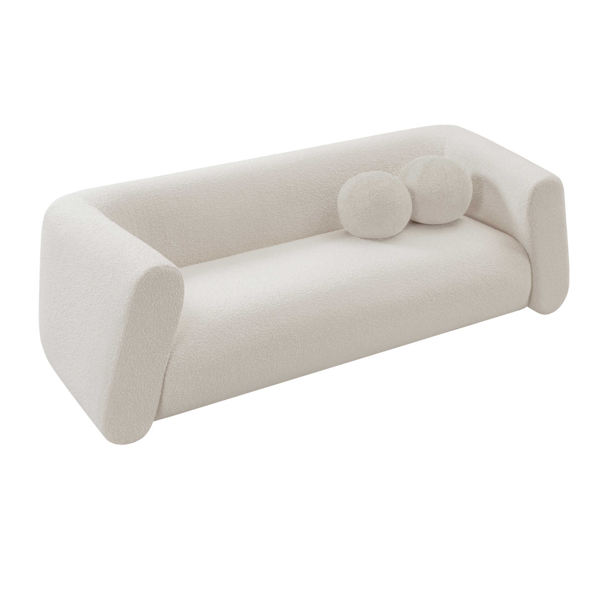 Abbott Boucle Upholstered Sofa