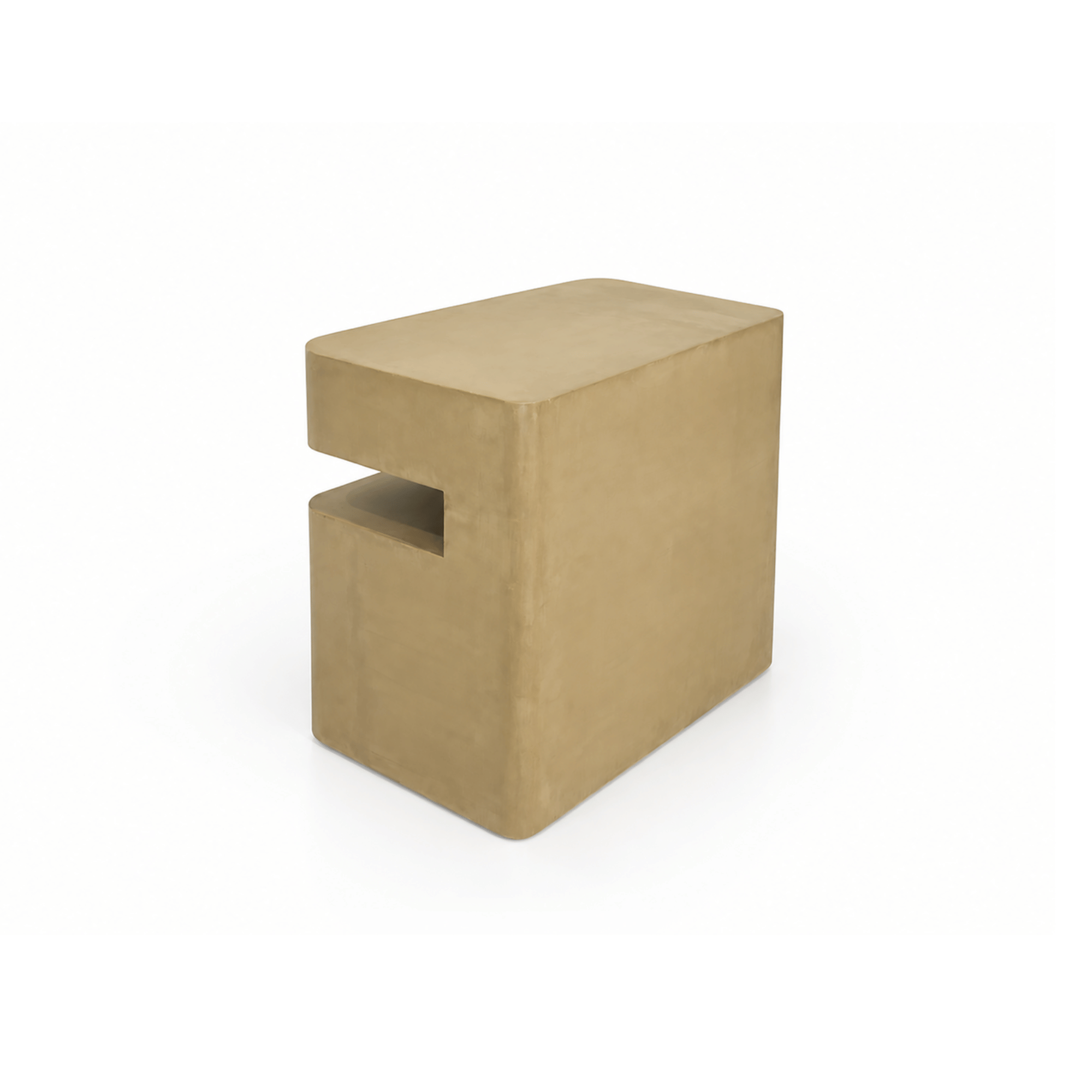 cement nightstand