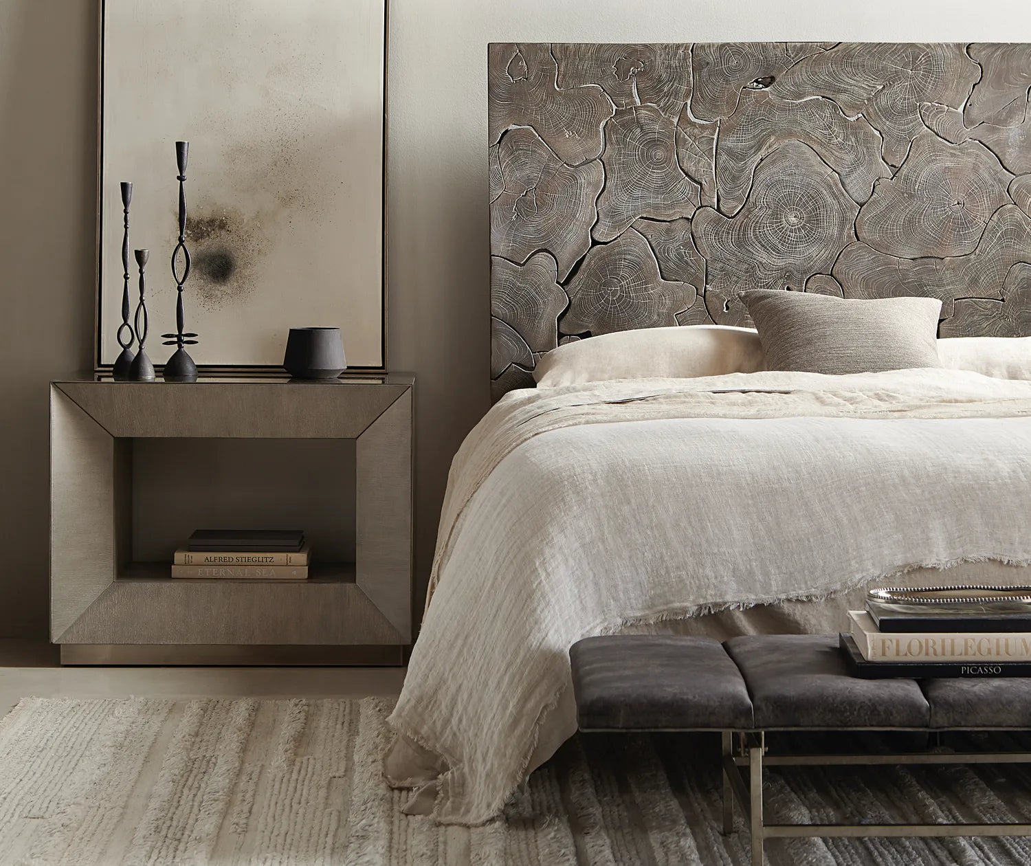 Calvin Fabric Panel Bed