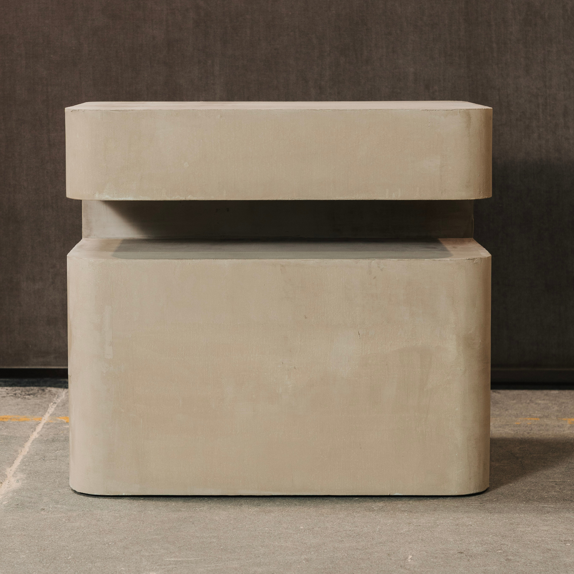microcement nightstand