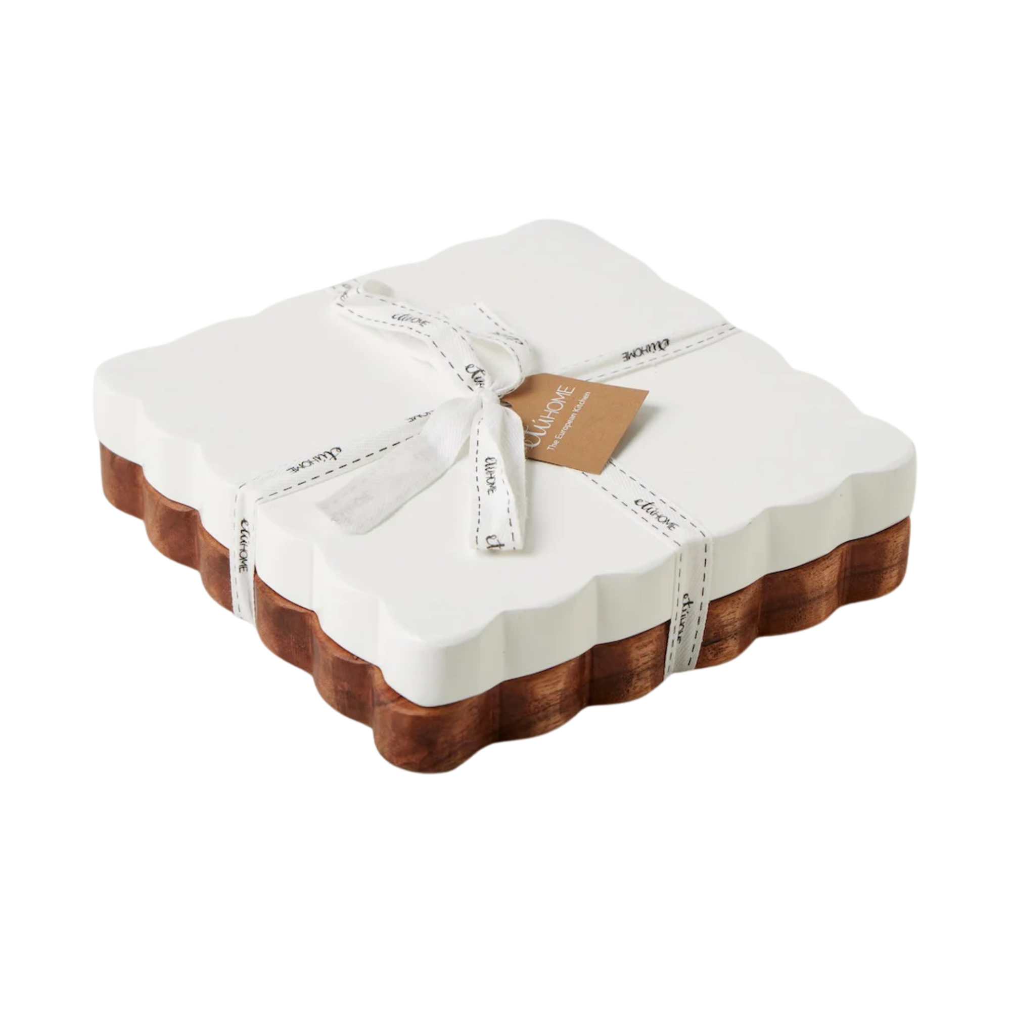 Square Scalloped Board Duo