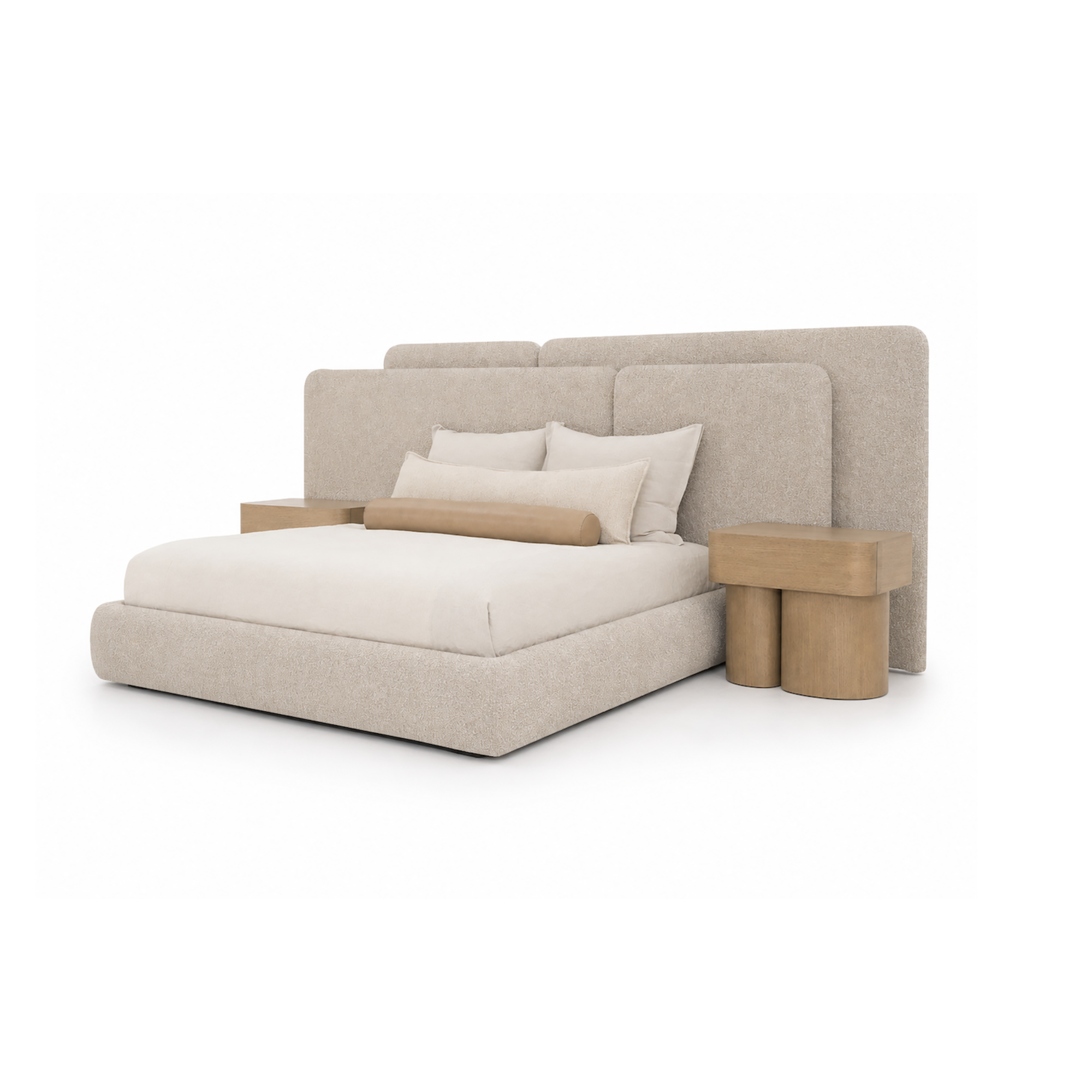 upholstered bed