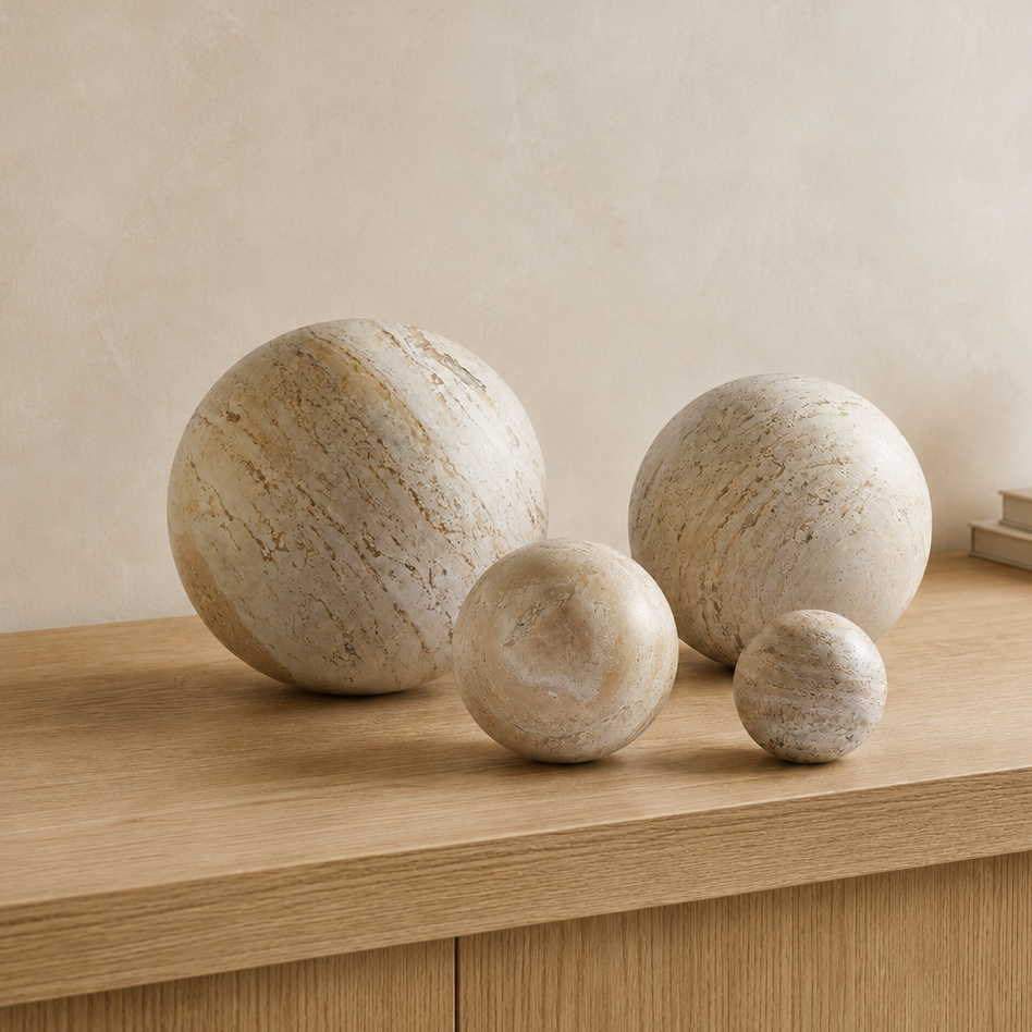 Travertine Sphere