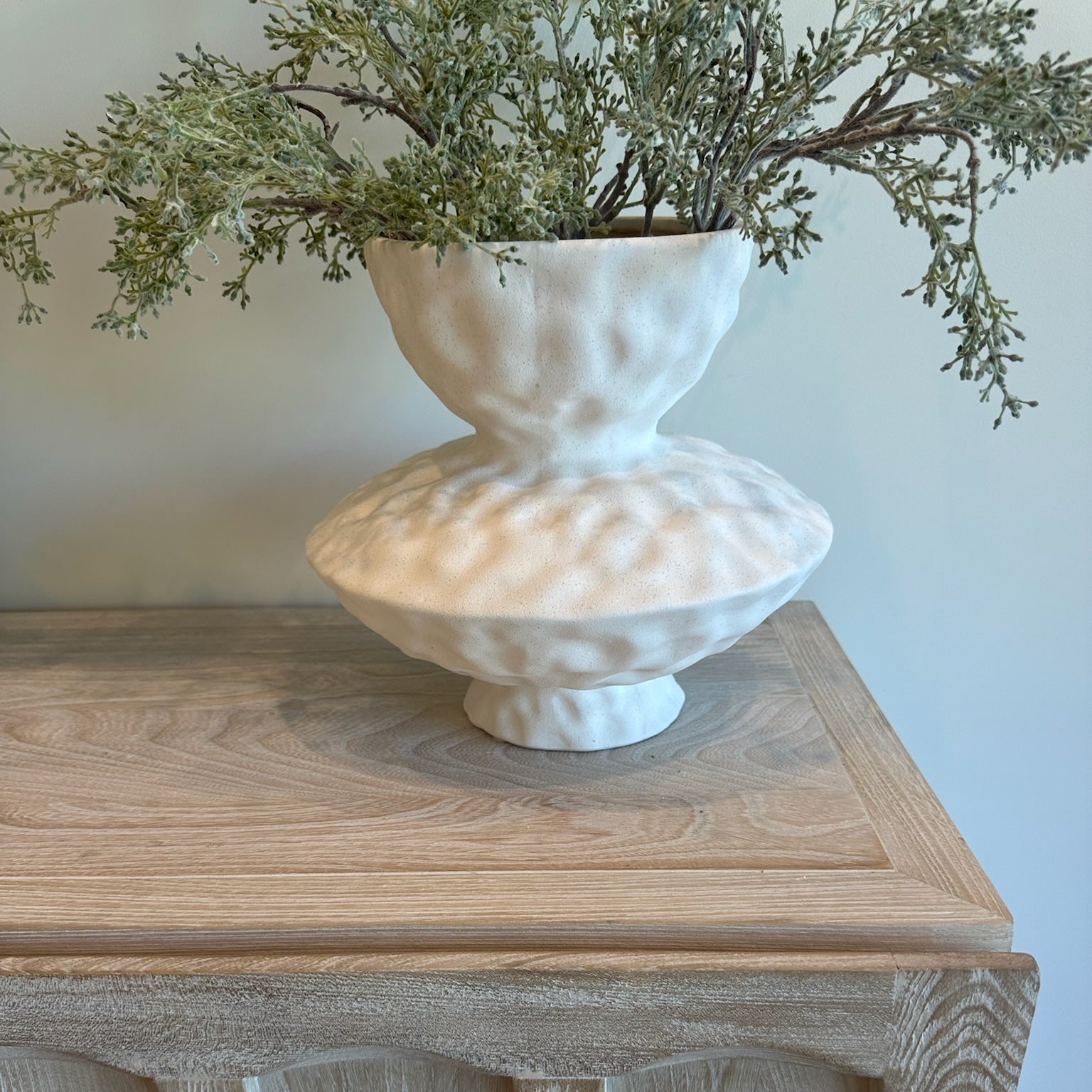 white vase