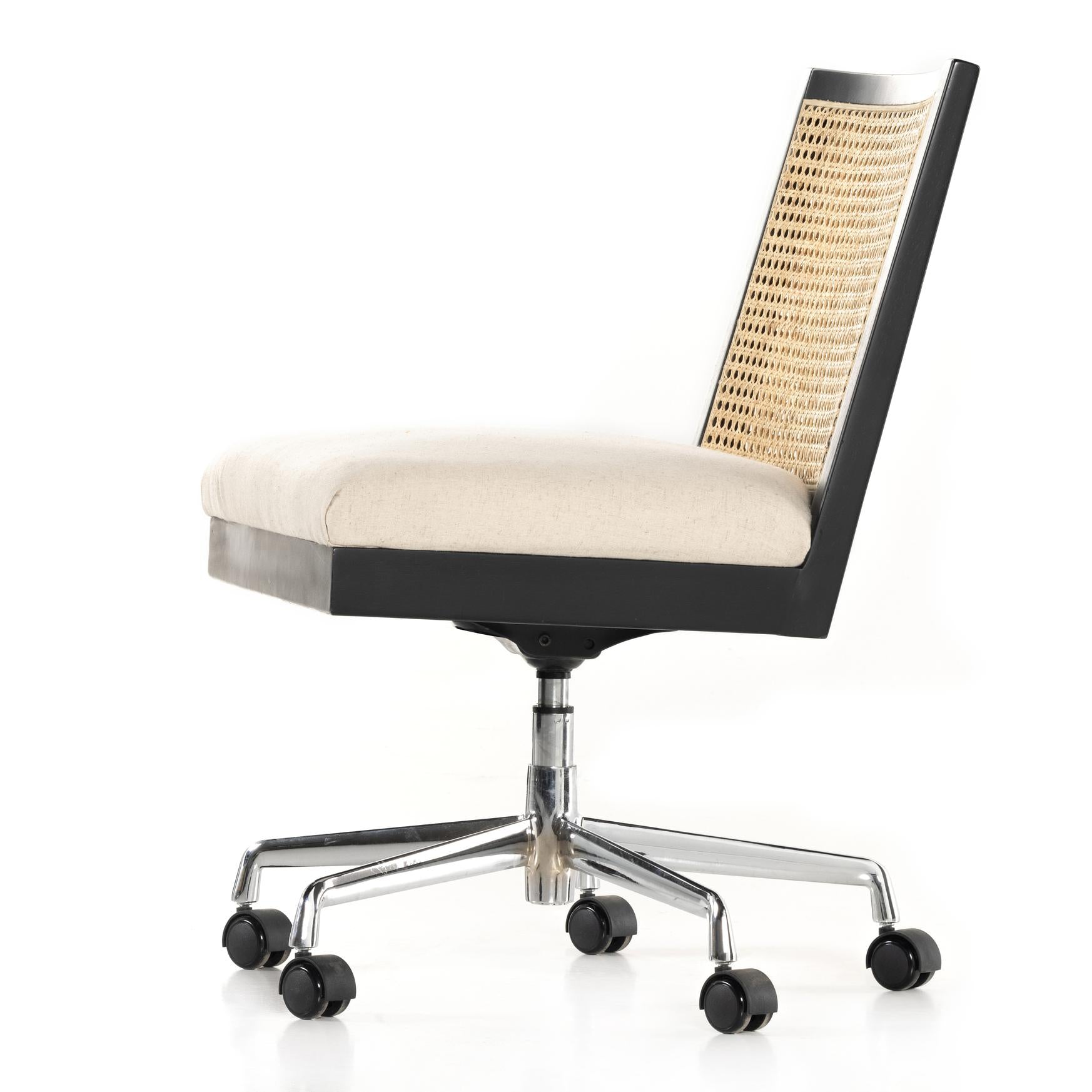Antonia Cane Armless Desk Chair - StyleMeGHD - Furniture