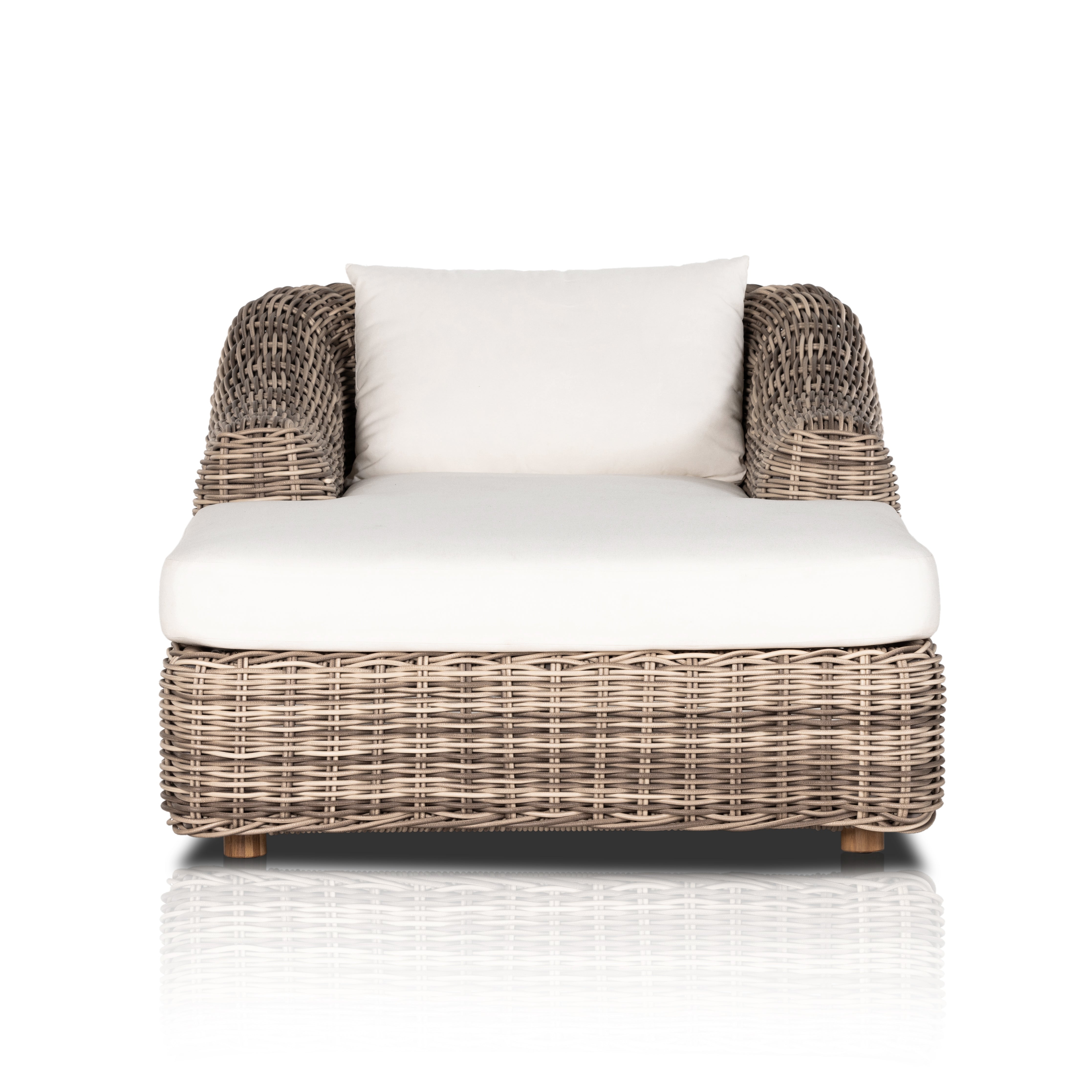 Messina Outdoor Chaise Lounge-Natural - StyleMeGHD - 
