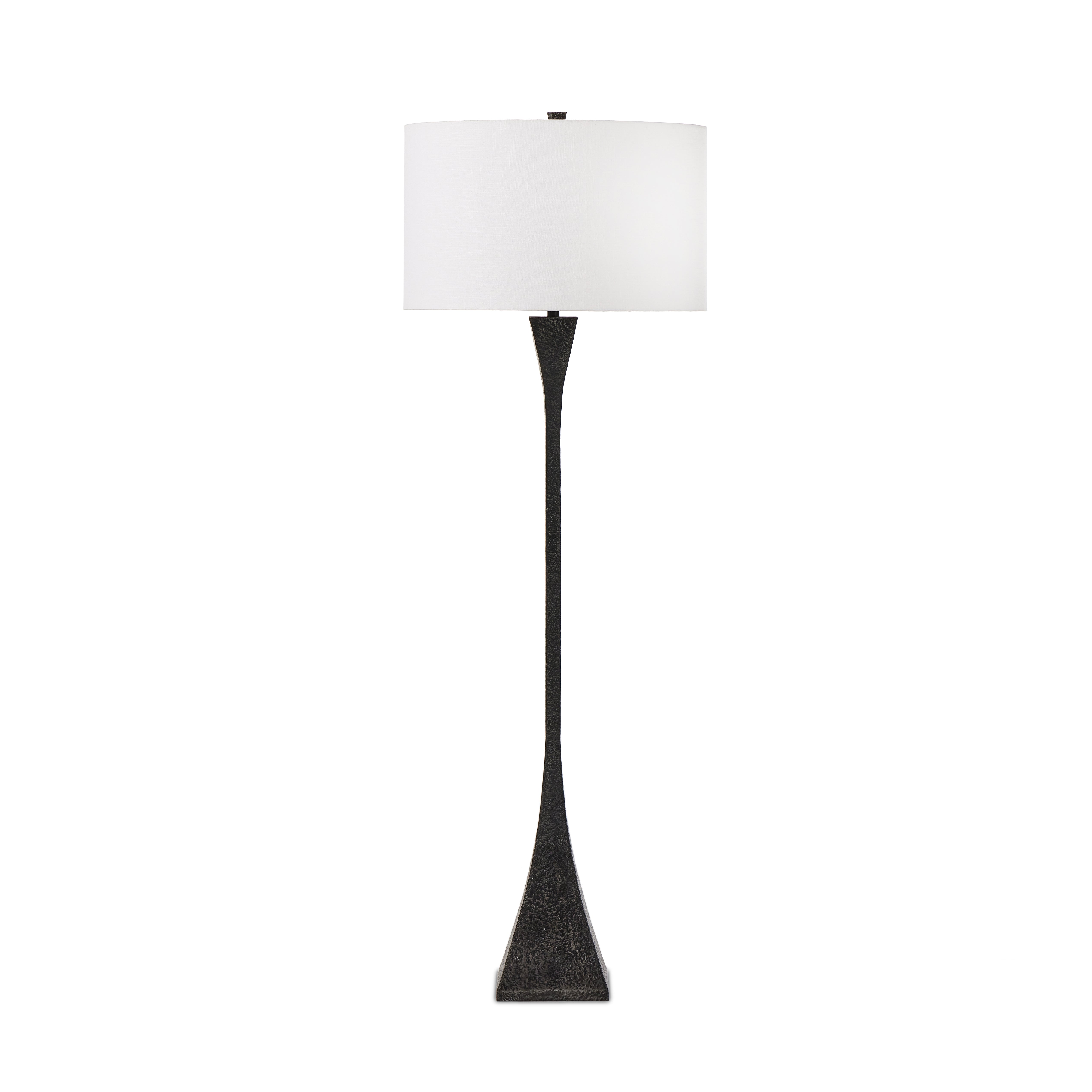 Tapered Forged Floor Lamp-Forged Blk - StyleMeGHD - 