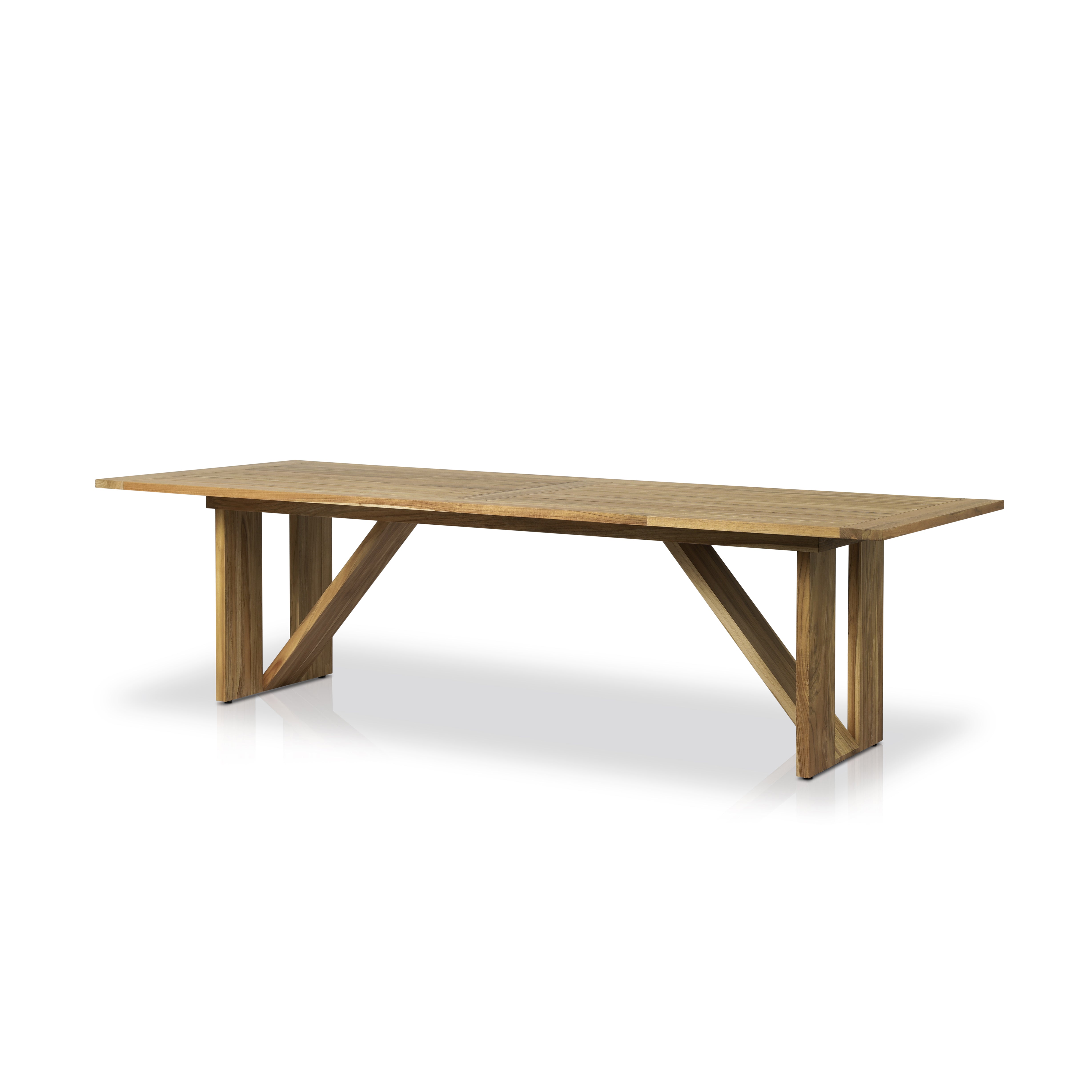Enders Outdoor Dining Table-Ntrl-Fsc - StyleMeGHD - 