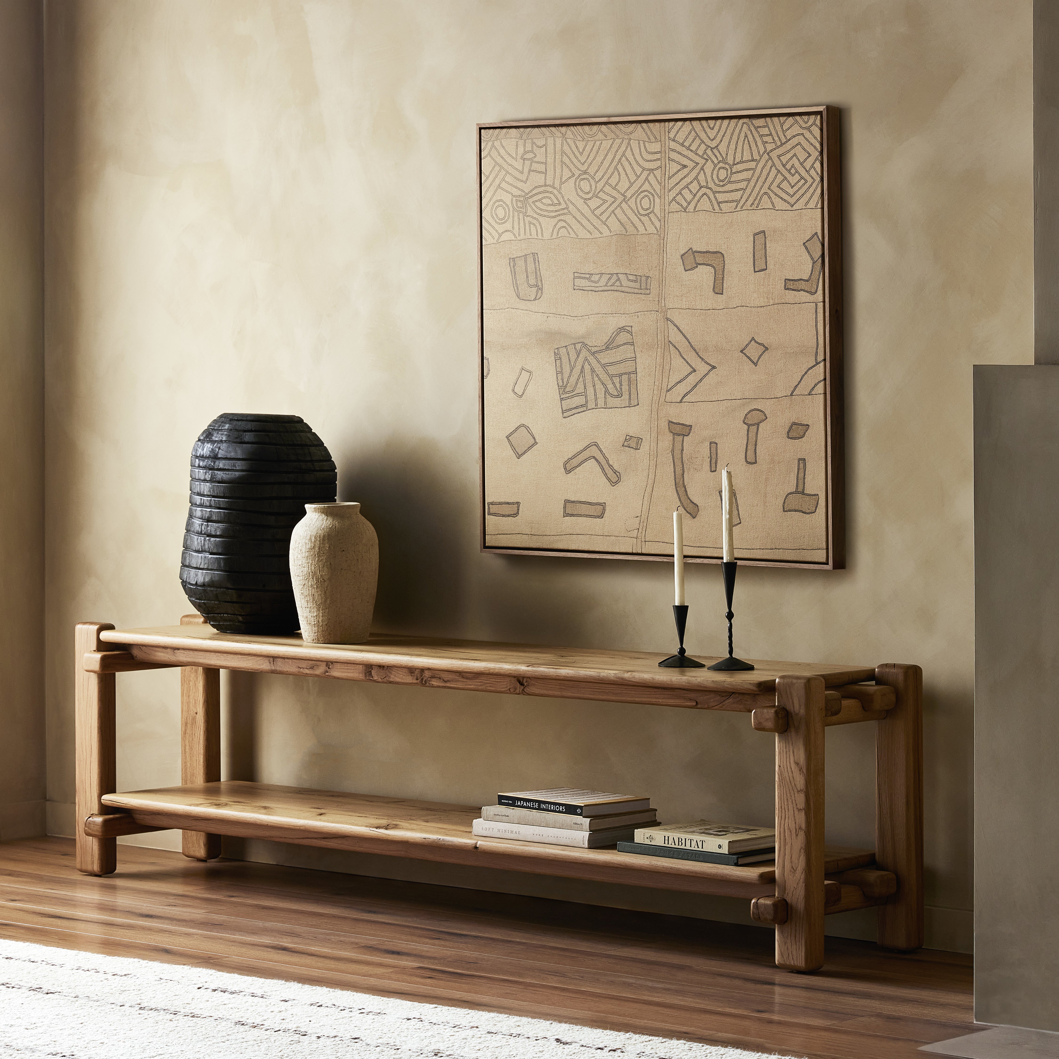 Marcia Low Console Table-French Oak - StyleMeGHD - 