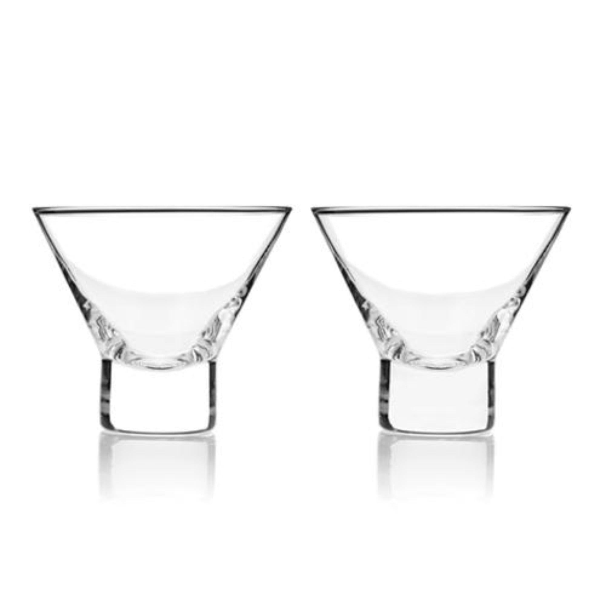 Stemless Martini Glassware - Set of 2