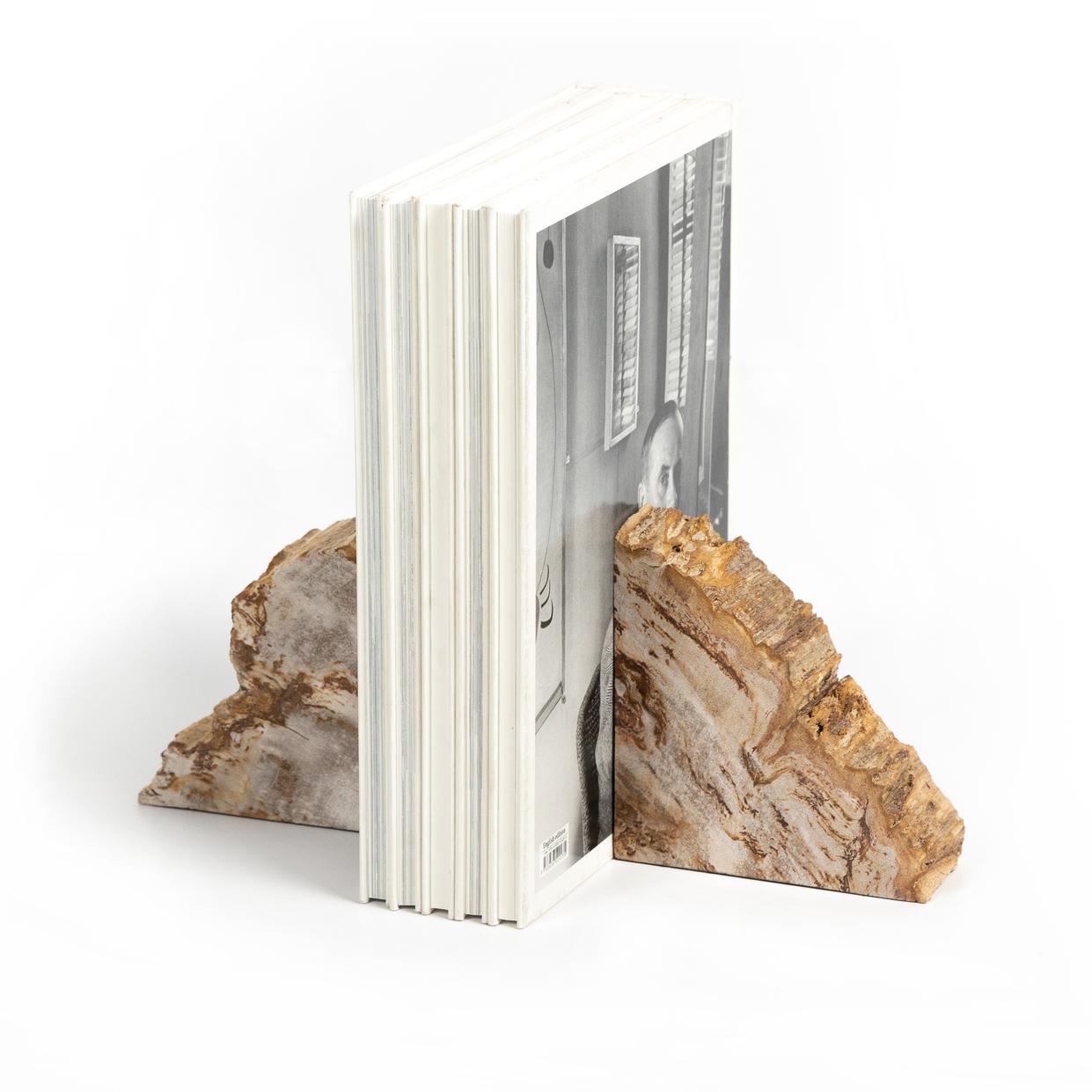 Petrified Wood Book Ends - StyleMeGHD - Modern Home Decor