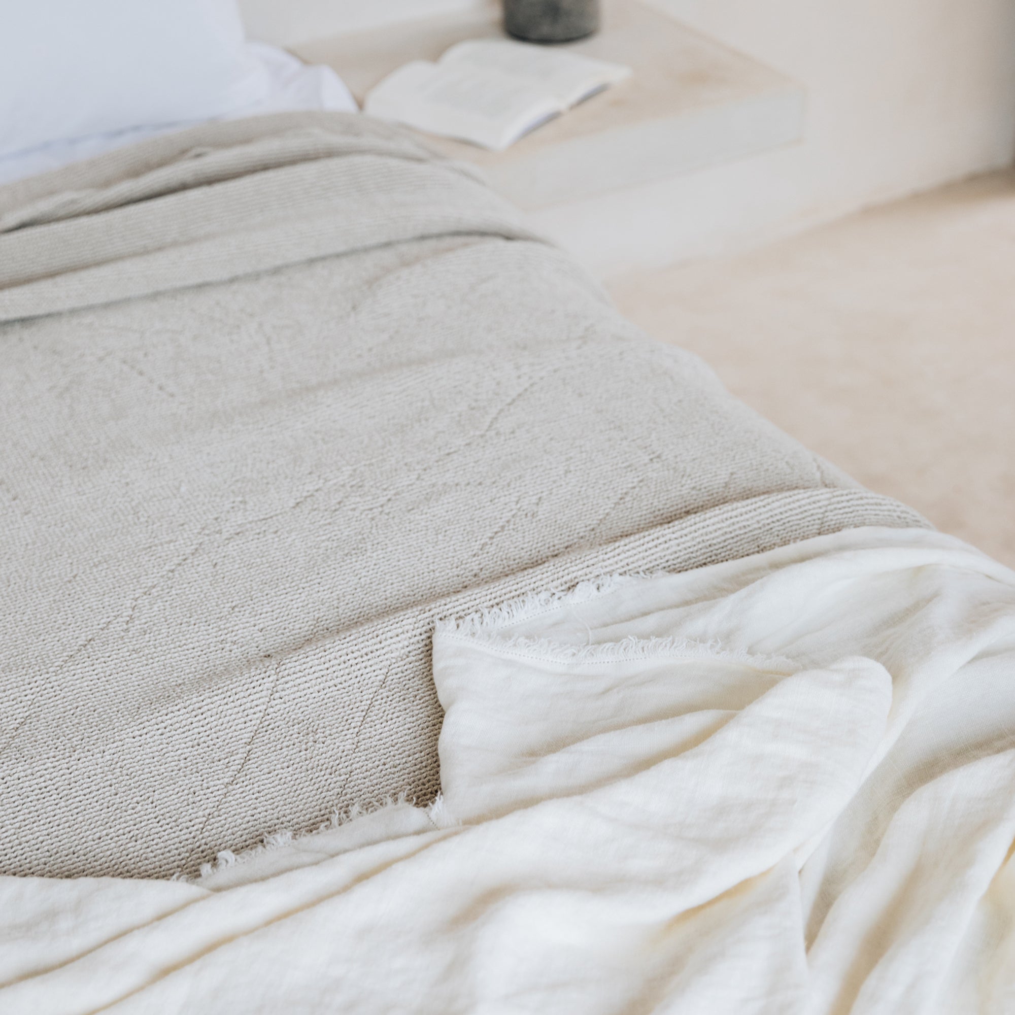 Rustic Linen Throw
