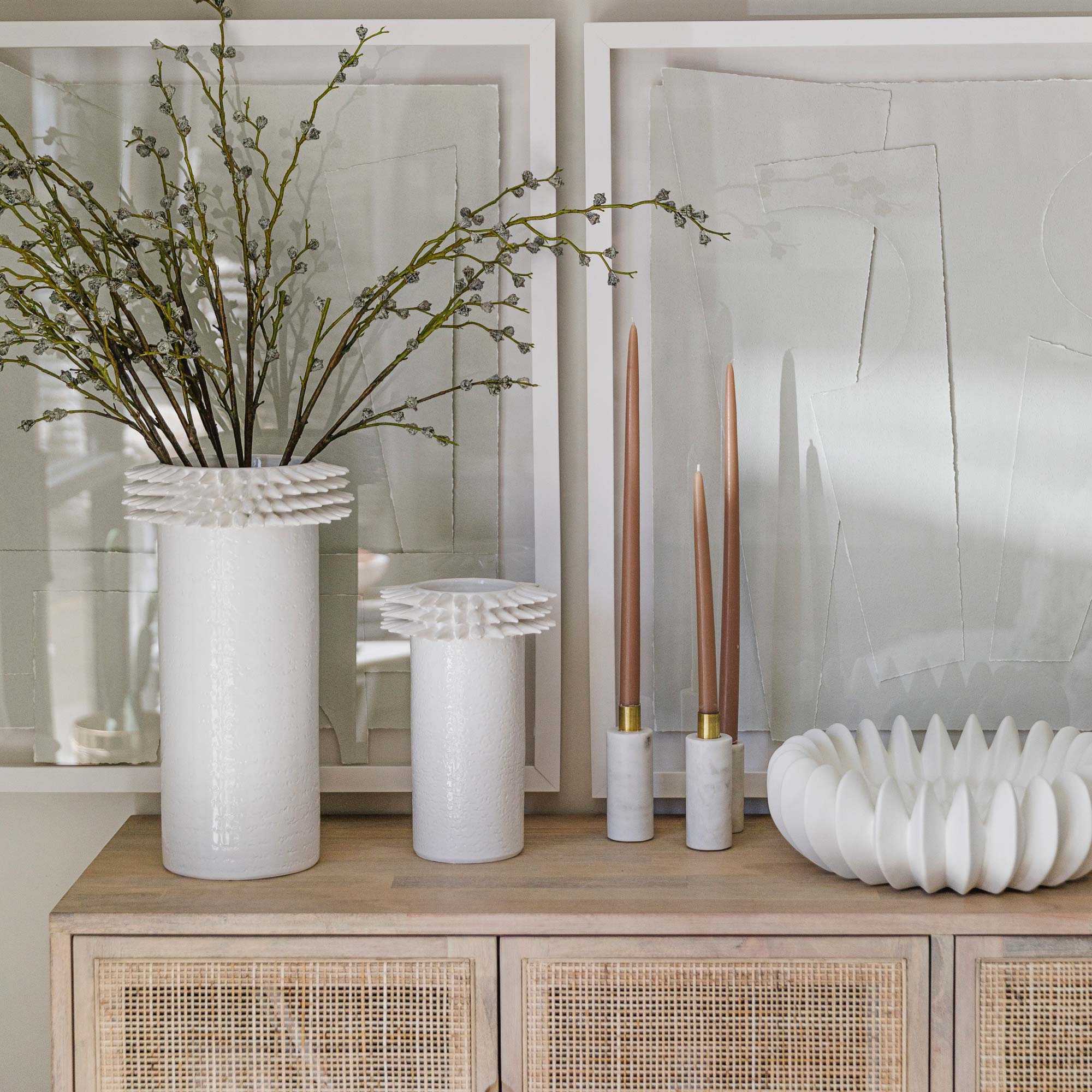 Spike Cylinder Vase - StyleMeGHD - Abstract Art Modern Home Decor