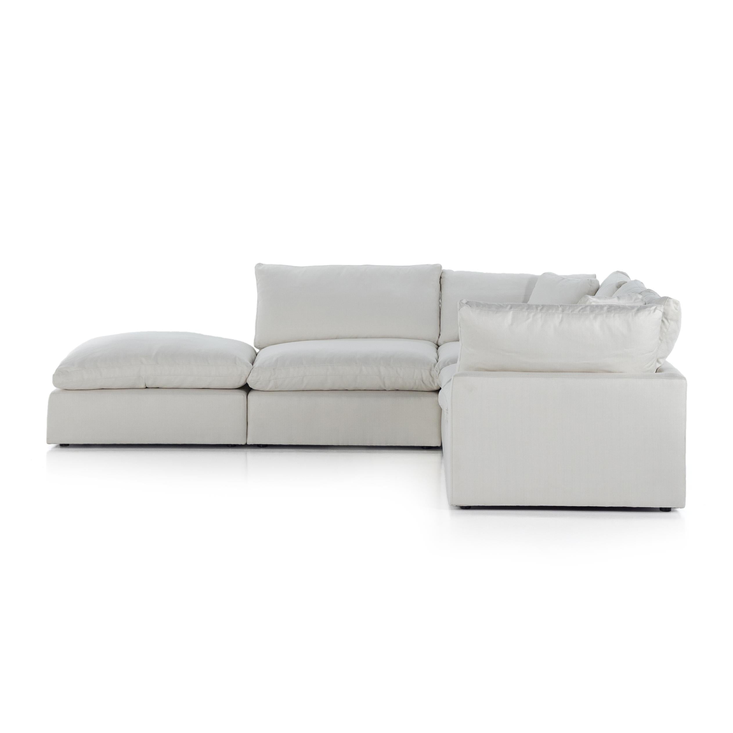 Stevie 4Pc Laf Sec Sofa W/Ottoman- StyleMeGHD - Modern Sectional Sofa