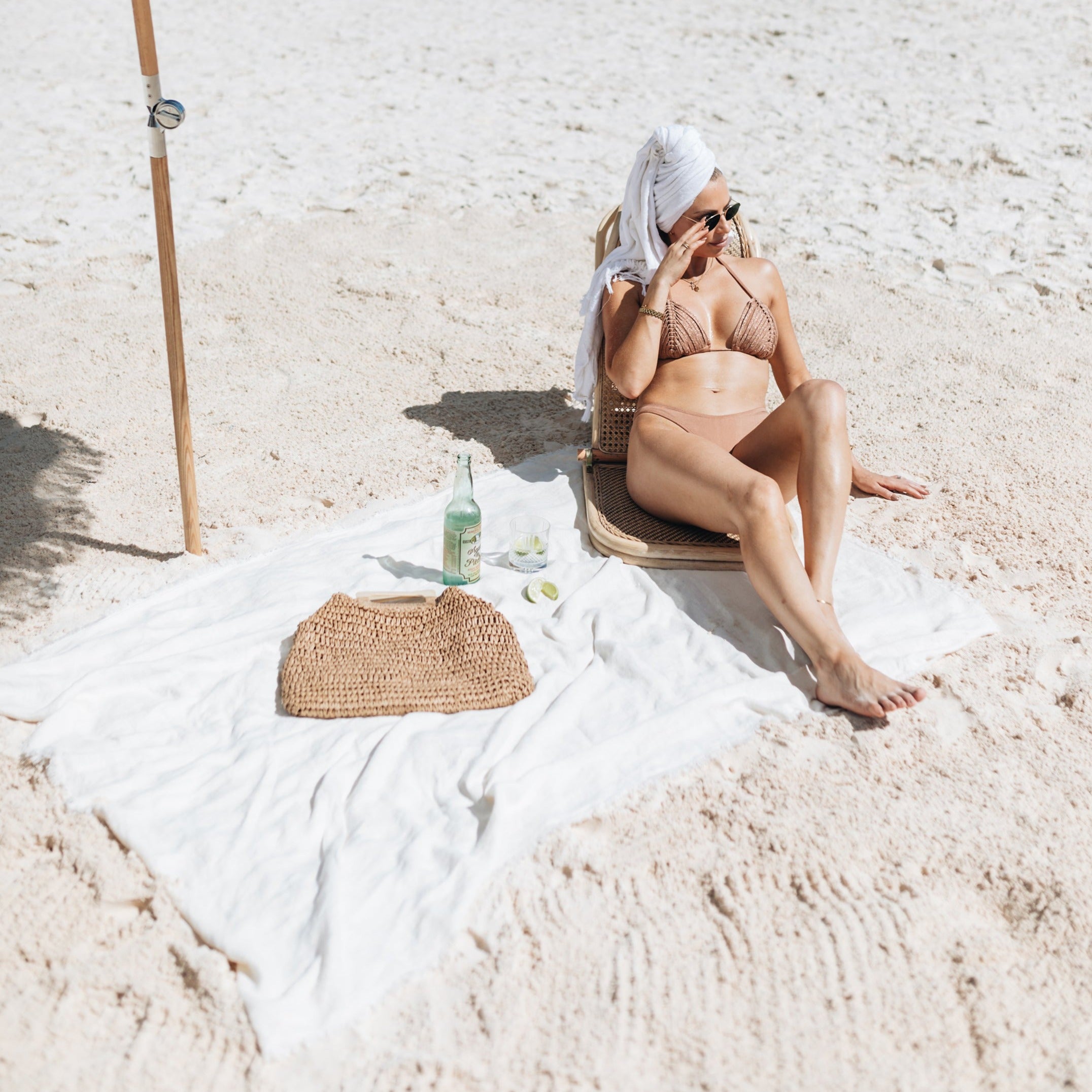 Rustic Linen Throw