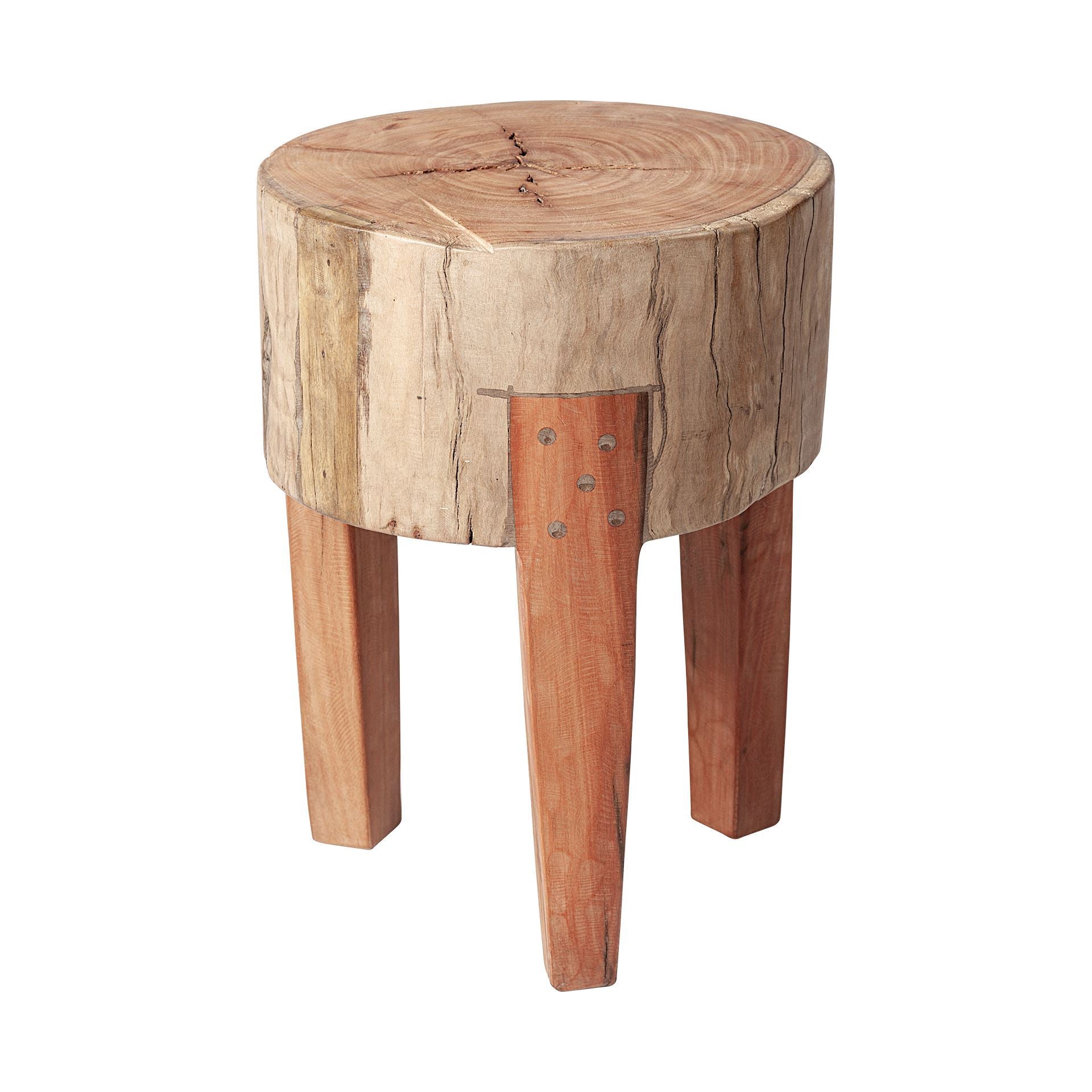 Cesar Wood Stool-Ottomans, Benches + Poufs-StyleMeGHD