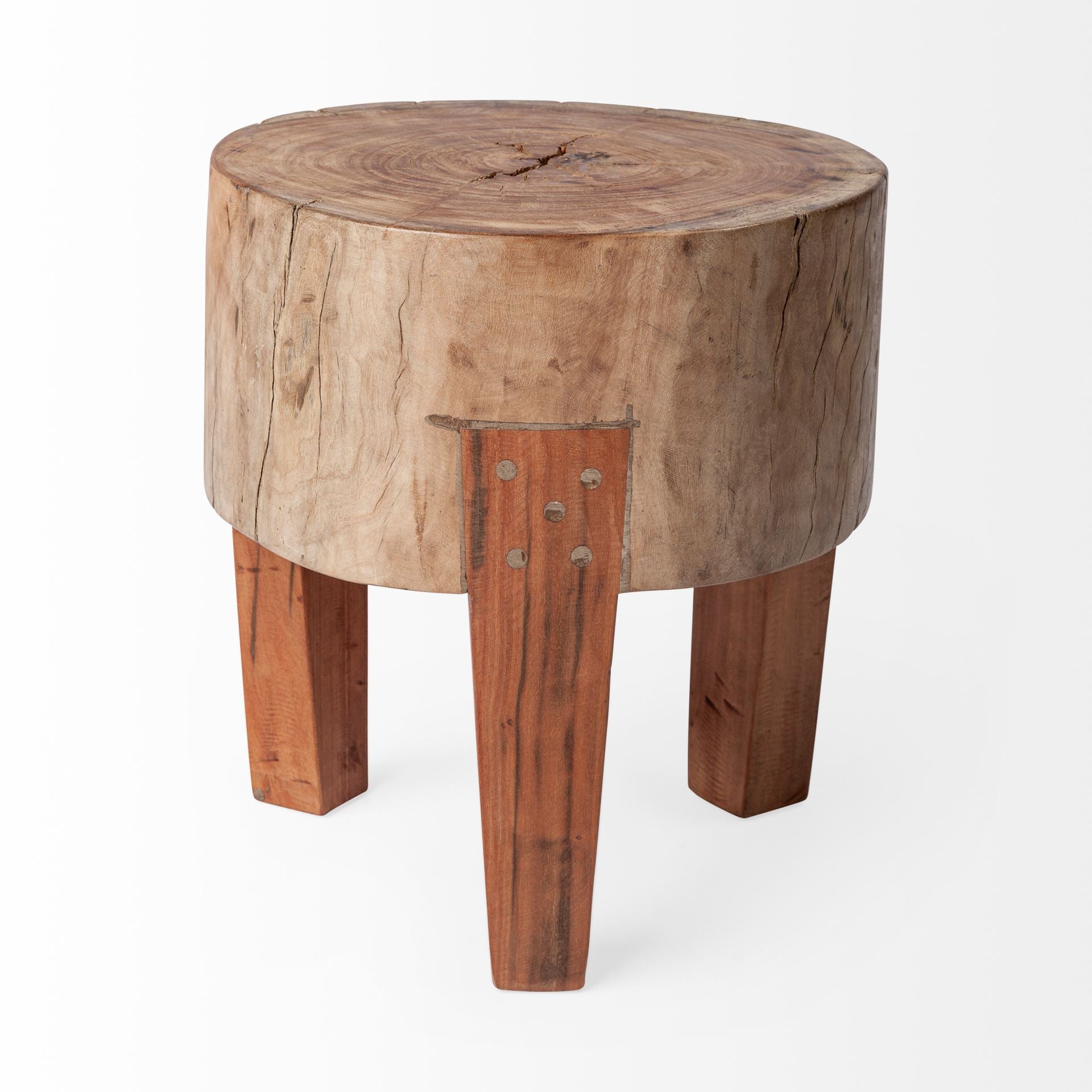 Cesar Wood Stool-Ottomans, Benches + Poufs-StyleMeGHD