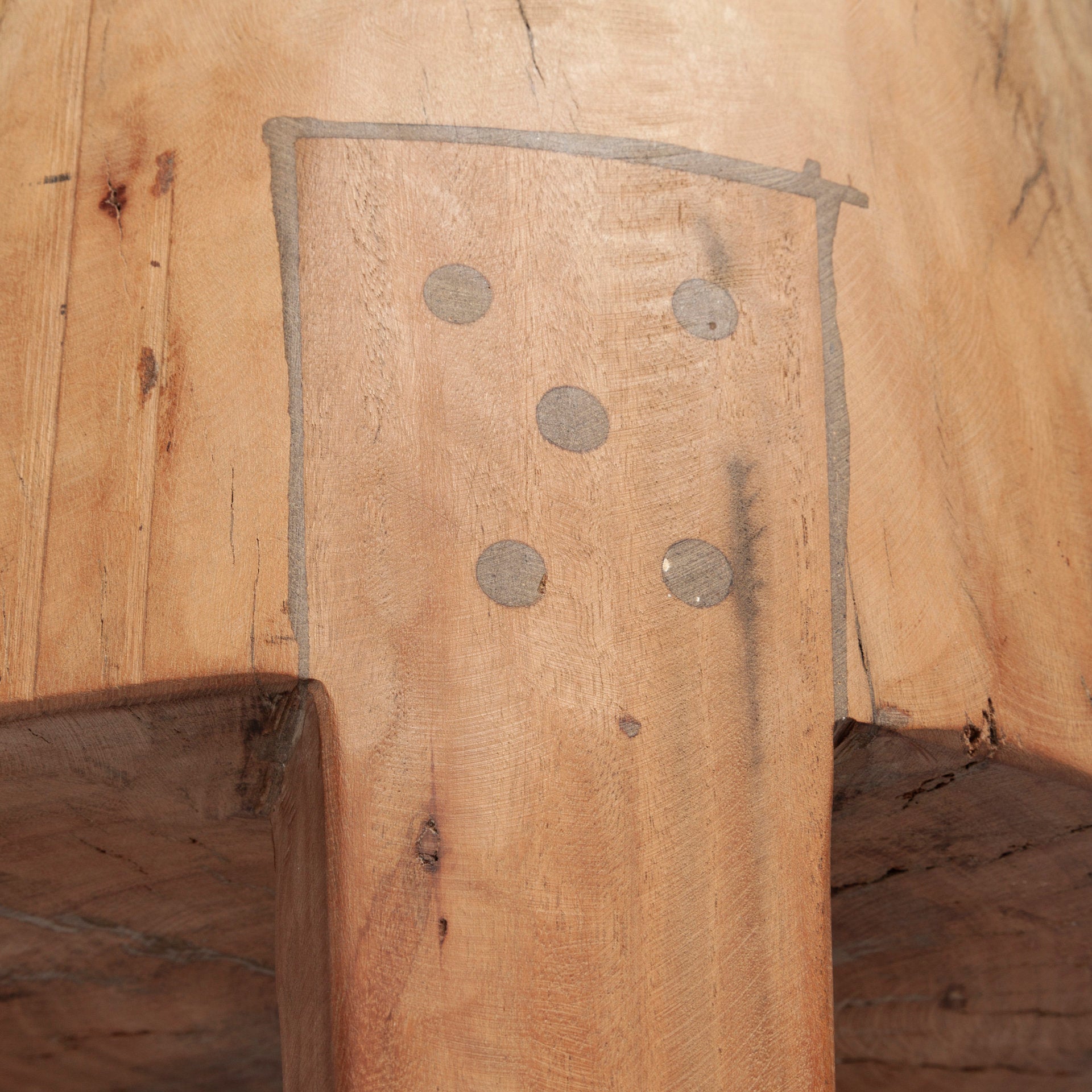 Cesar Wood Stool