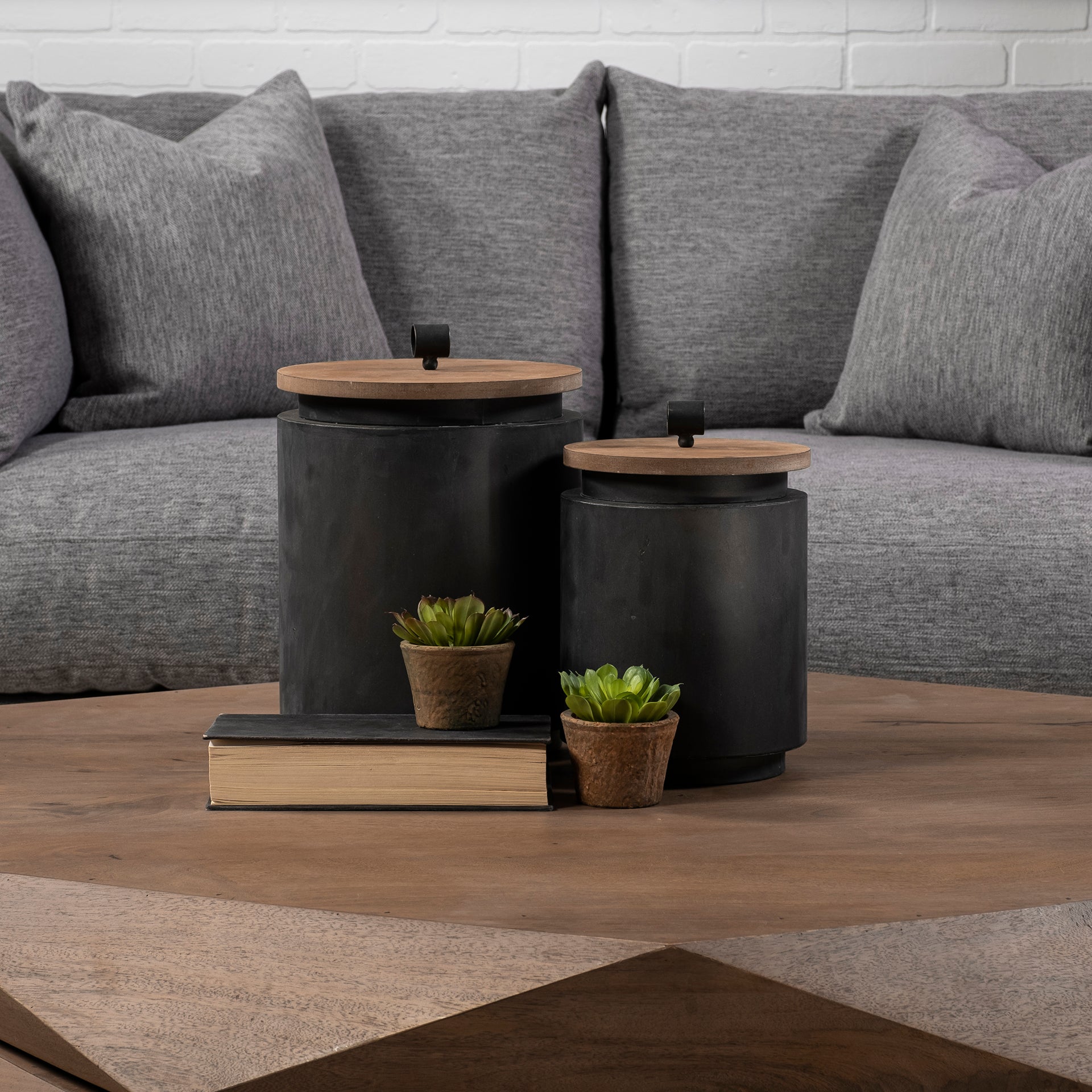 Corbin Jars, Set of 2-Vases + Jars-StyleMeGHD