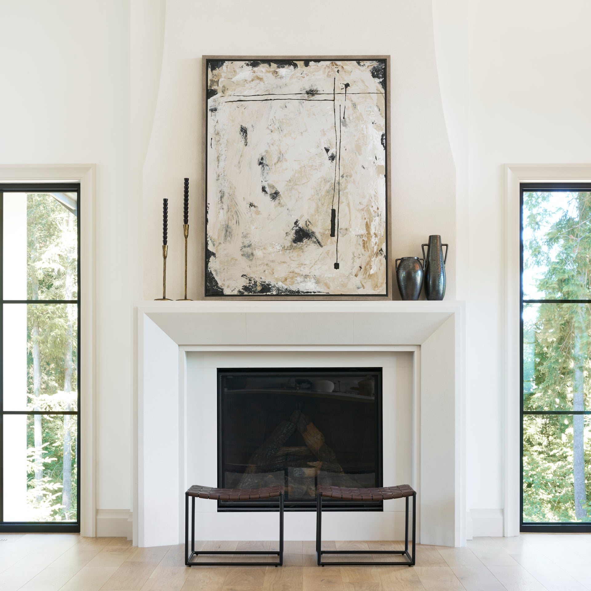 Corazon Double Ear Vase-Vases + Jars-StyleMeGHD