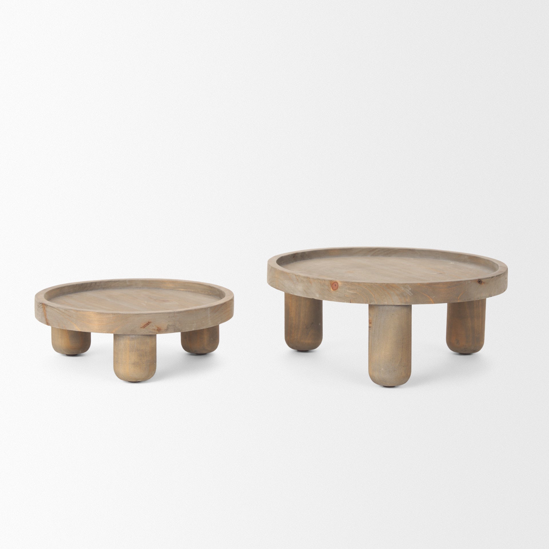 Vivoree Wooden Trays, Set of 2