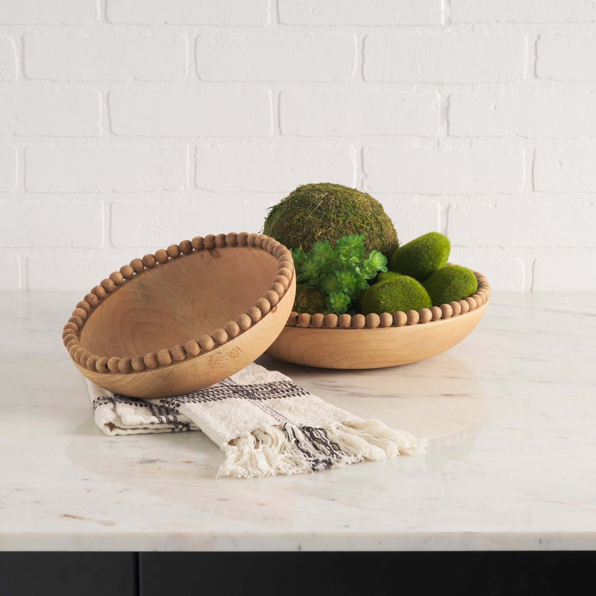 Tyra Wood Bowls, Set of 2