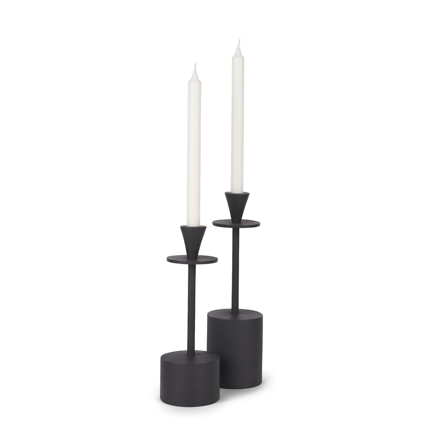 Petra Metal Candle Holders, Set of 2