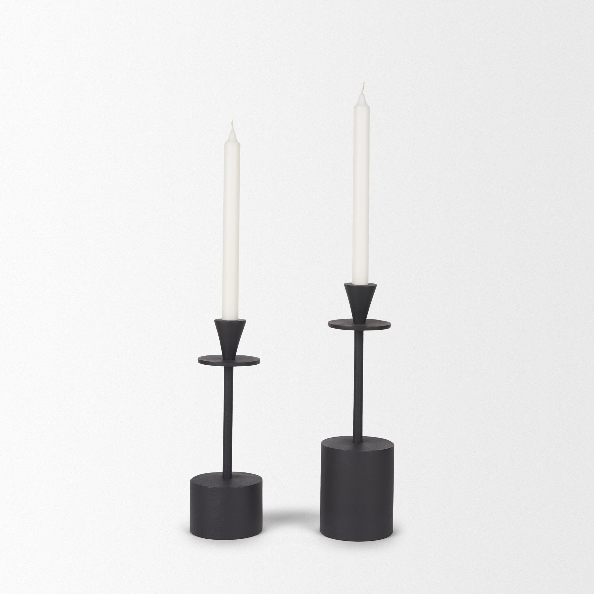 Petra Metal Candle Holders, Set of 2