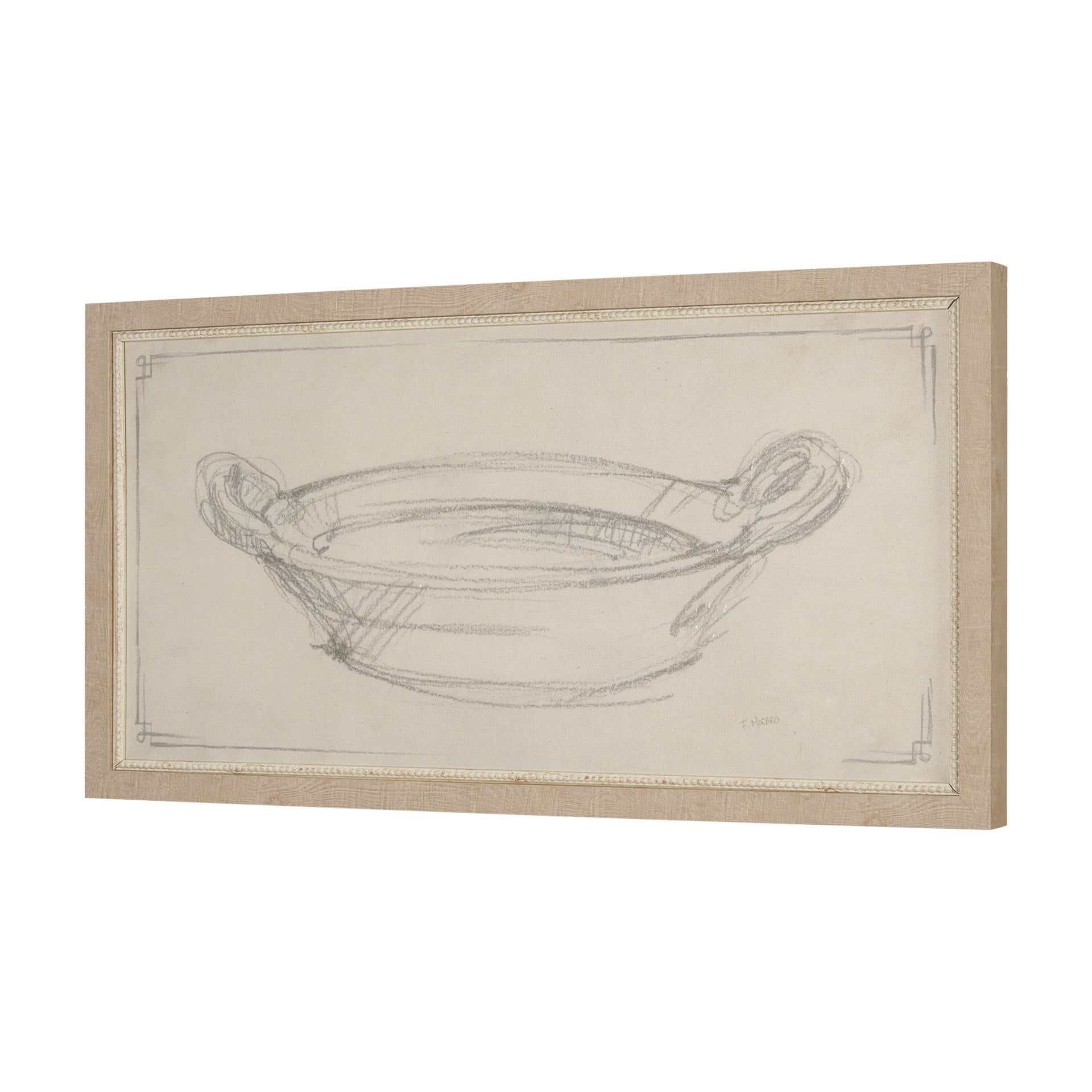 Handled Bowl Framed Art