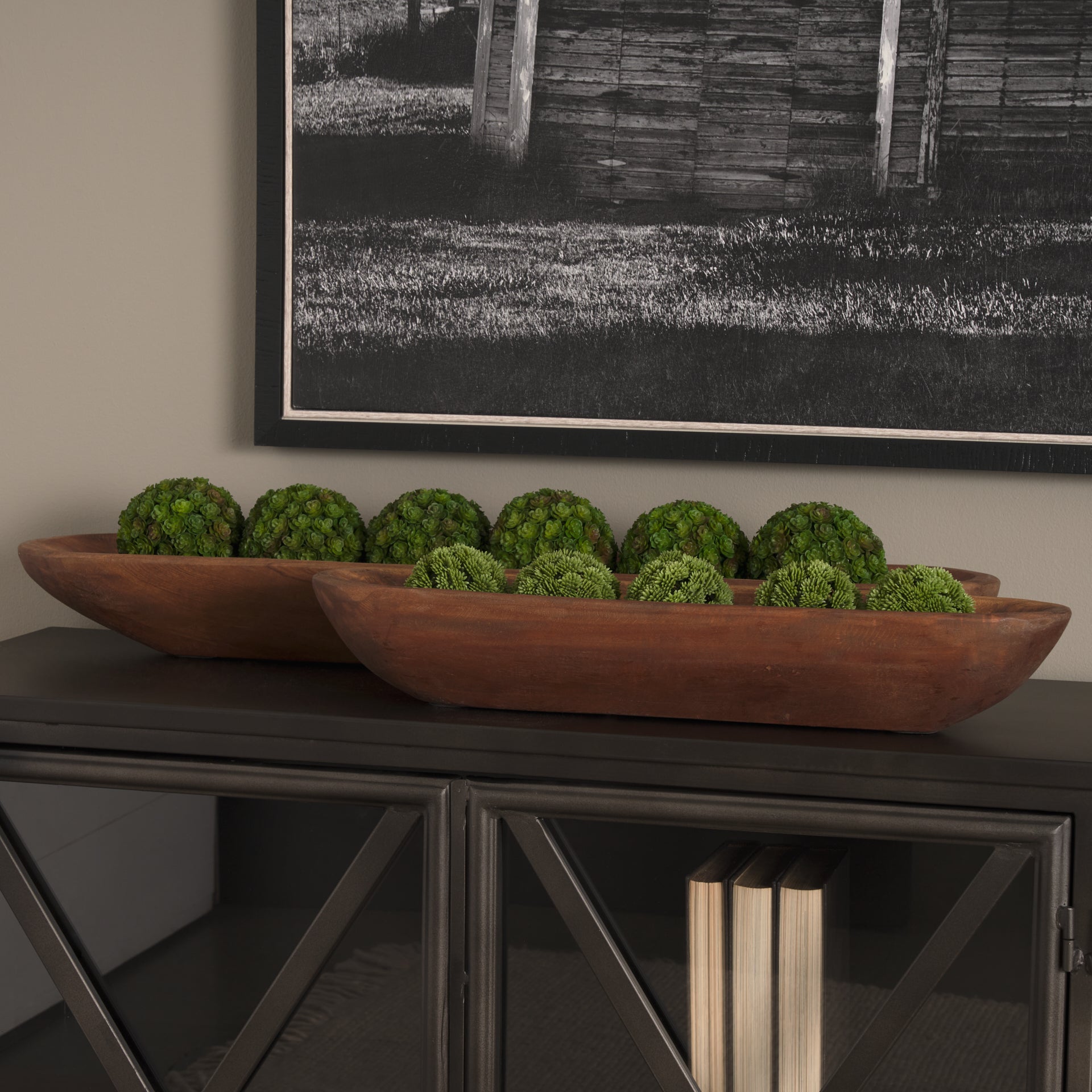 Alyanna Wood Trays, Set of 2