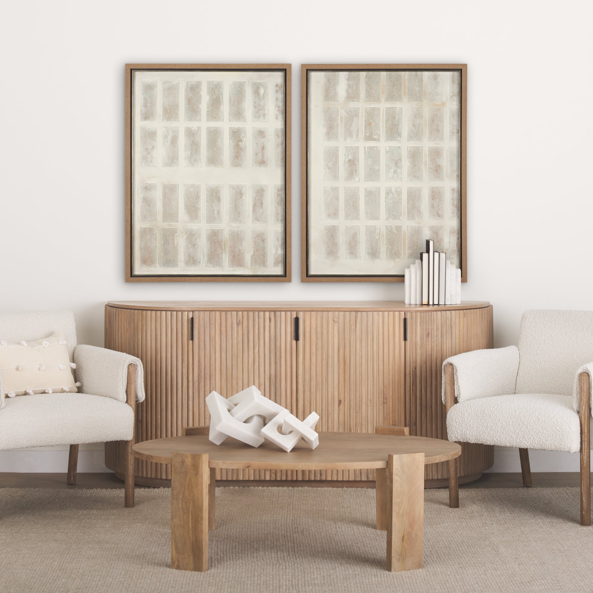 Sand & Structure Framed Artwork